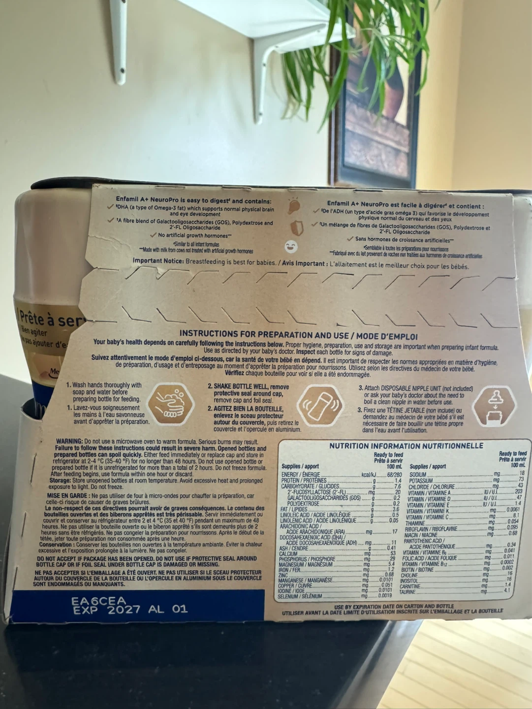 Enfamil ready to feed Infant Formula 6 x 237mL - photo 2