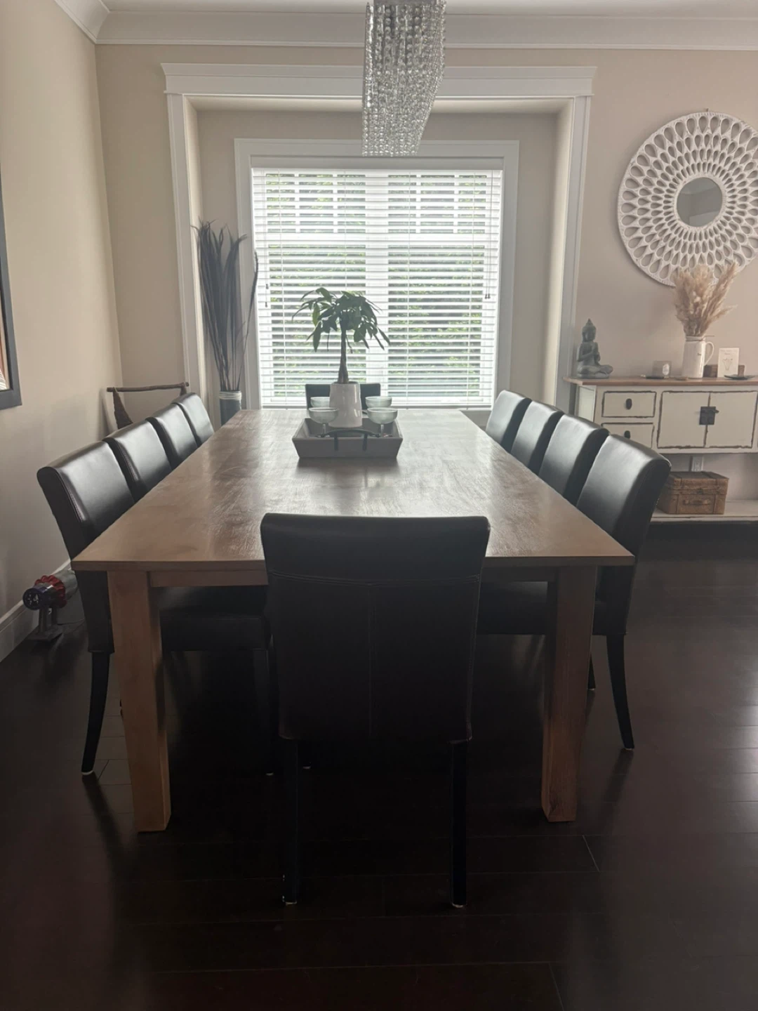 Solid Wood Dining Table with 8 Chairs - photo 3