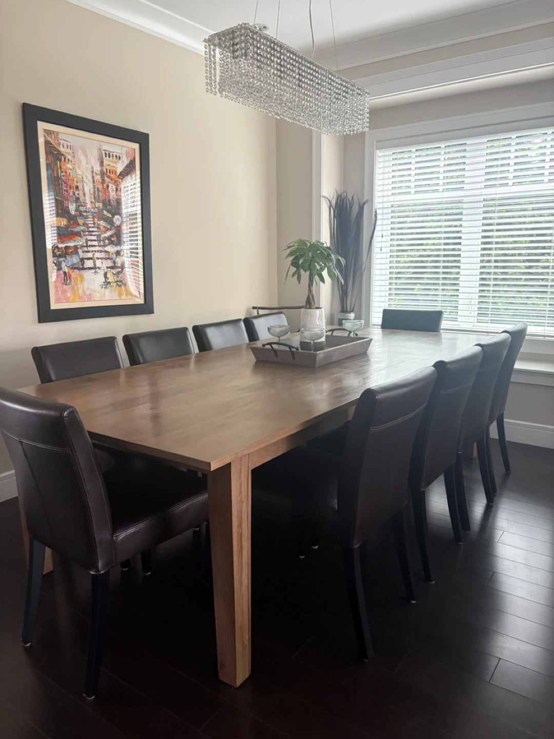 Solid Wood Dining Table with 8 Chairs - photo 5
