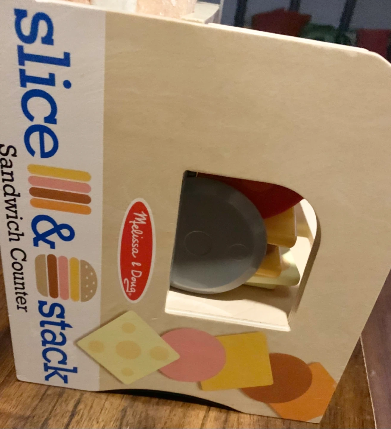 Melissa & Doug Slice & Stack Sandwich Counter Wooden Toy Playset - photo 2