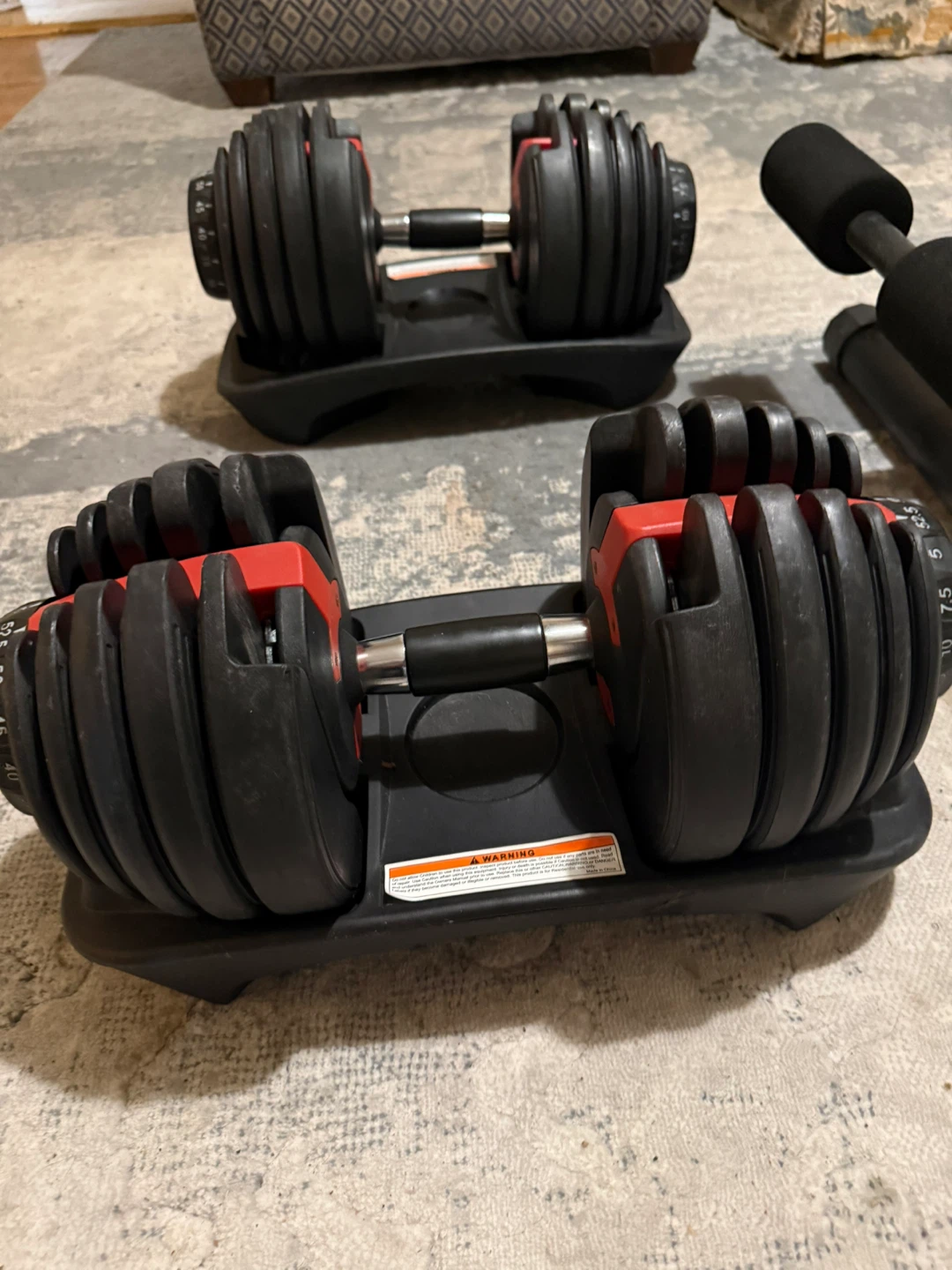 Adjustable Dumbbells with Weight Bench - photo 2