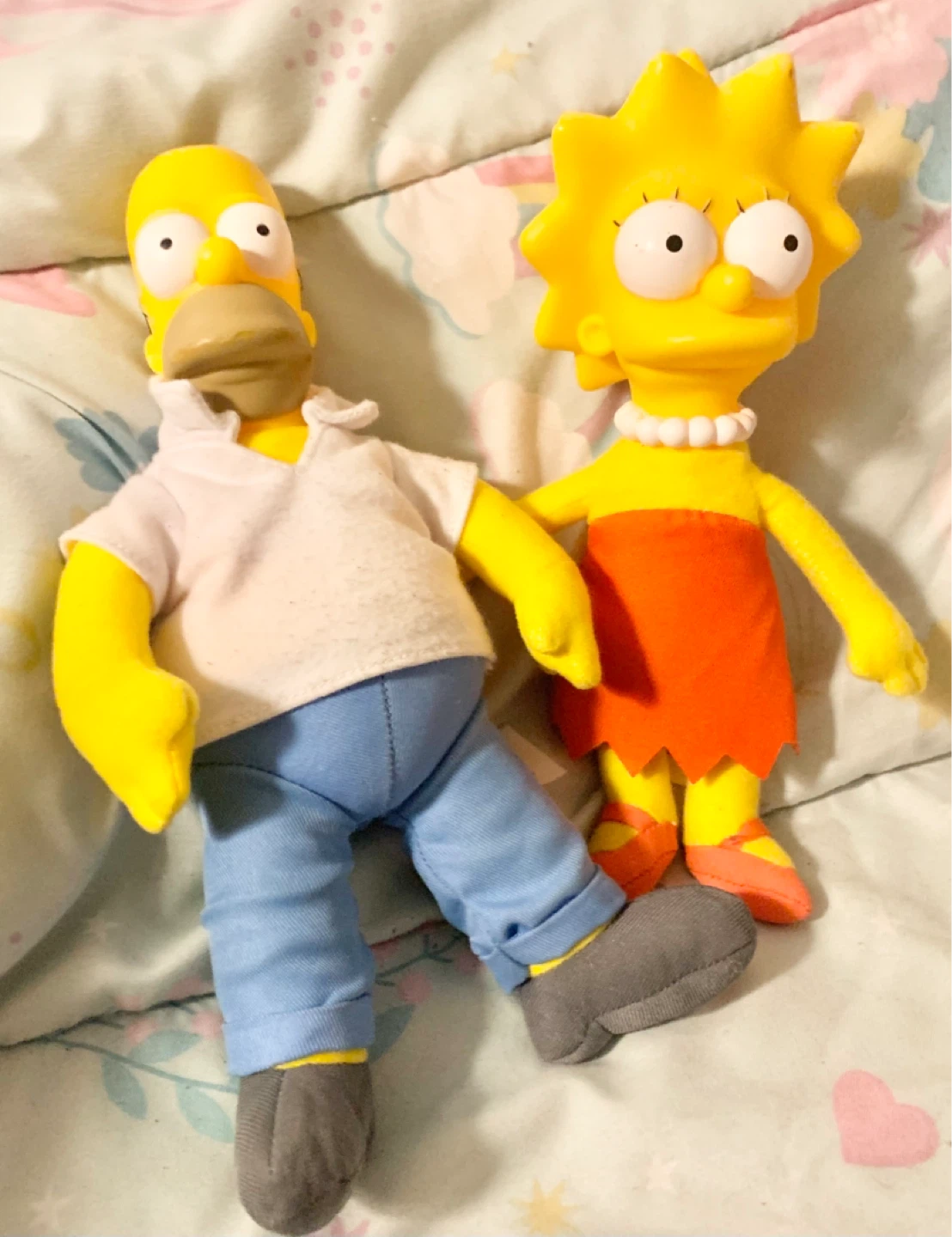 The Simpsons Homer and Lisa Plush Dolls