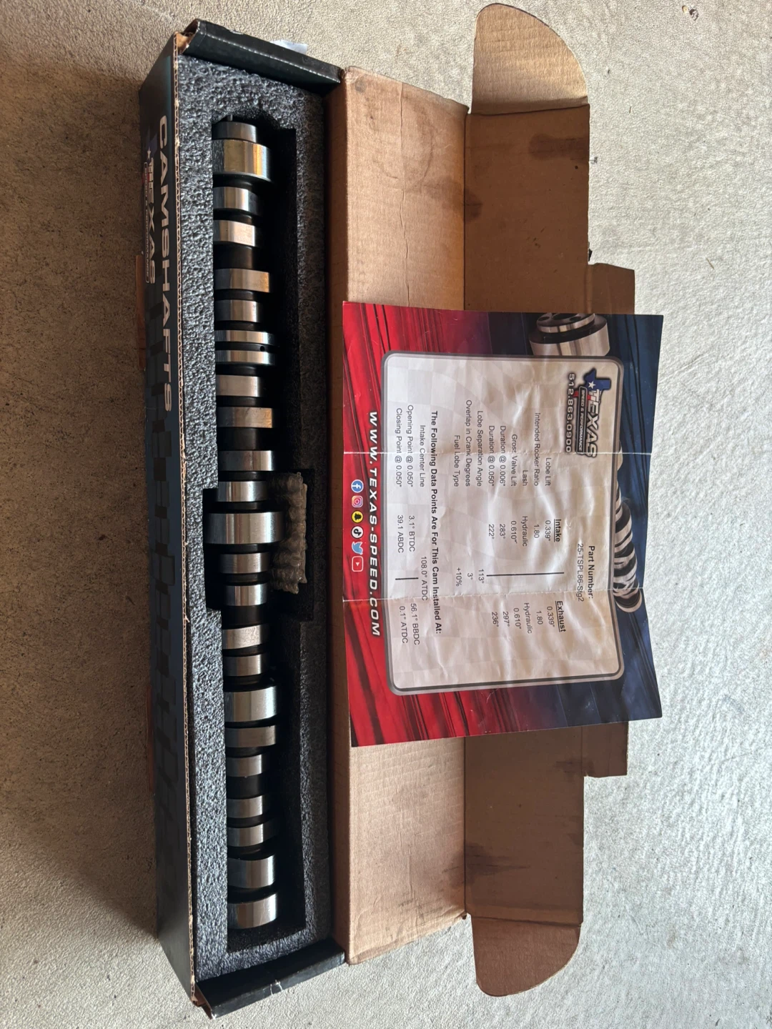 Texas speed stage 2 camshaft for L86