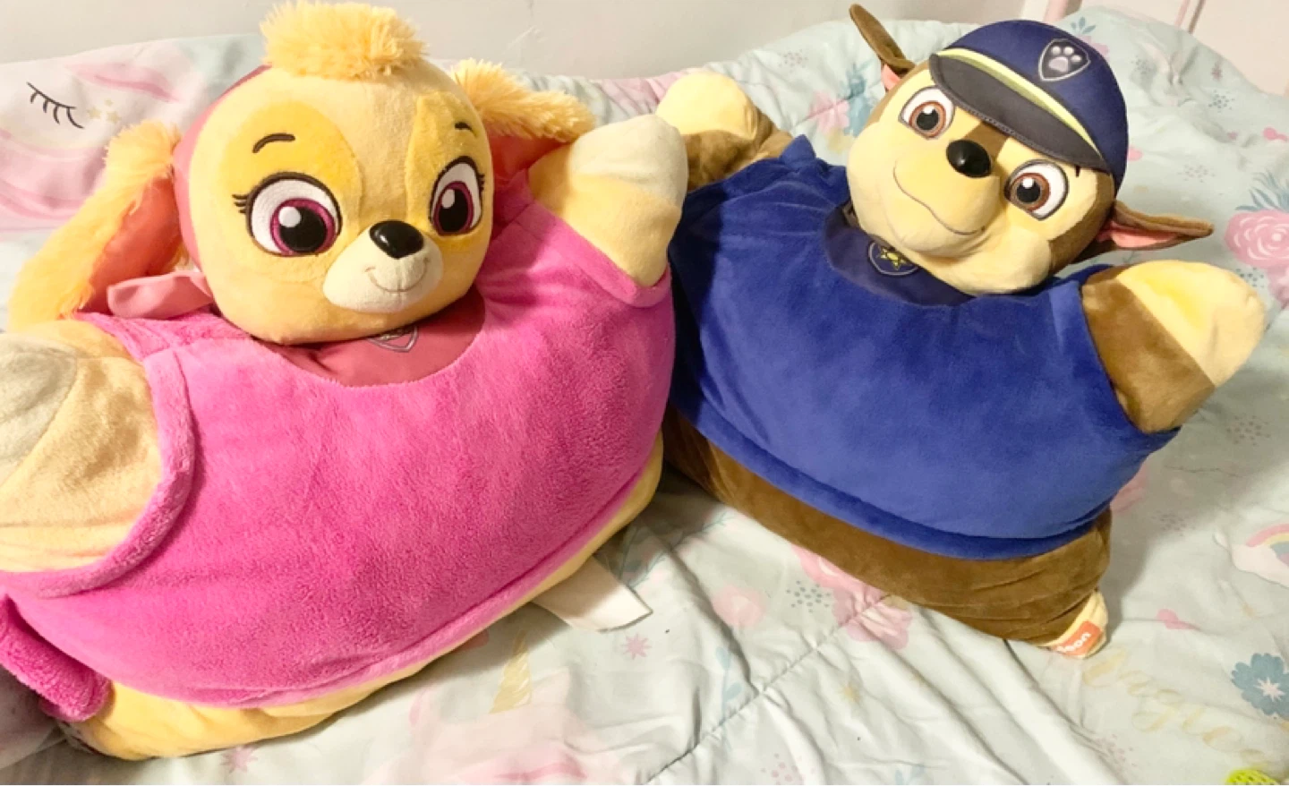 Paw Patrol Skye & Chase Pillow Plush Set