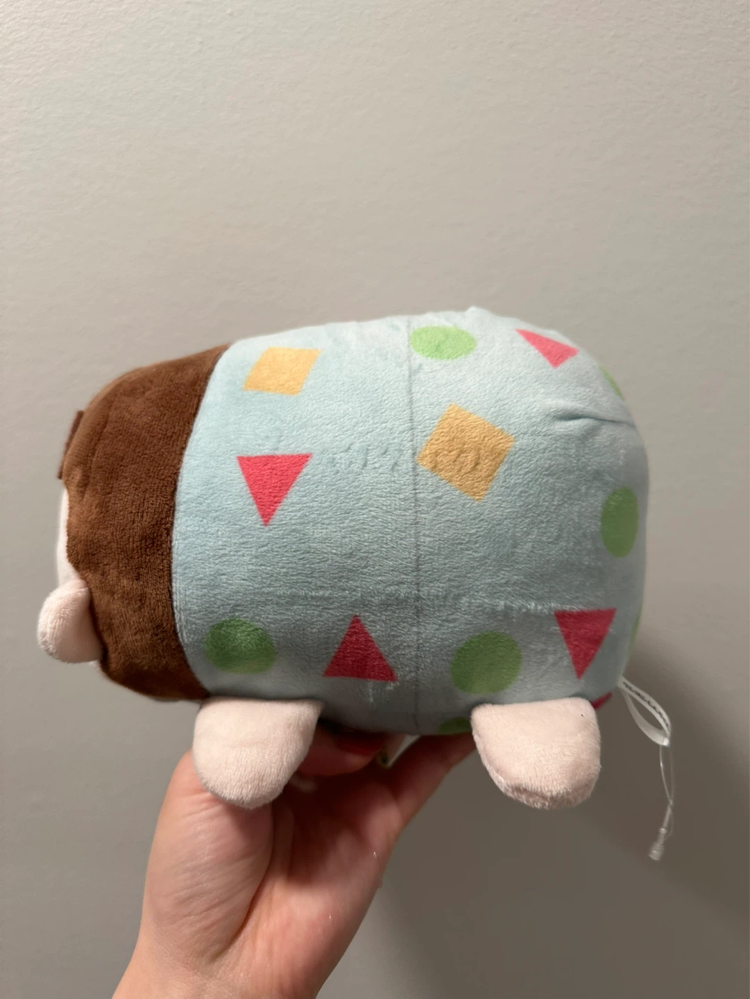 Cute Plush Toy with Geometric Pattern - photo 3