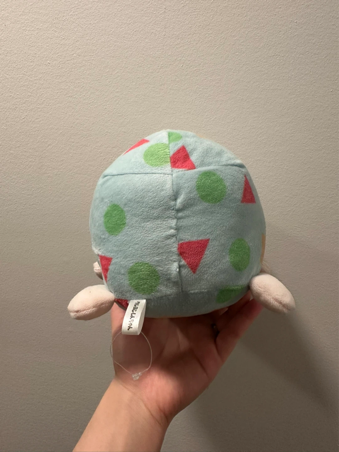 Cute Plush Toy with Geometric Pattern - photo 4