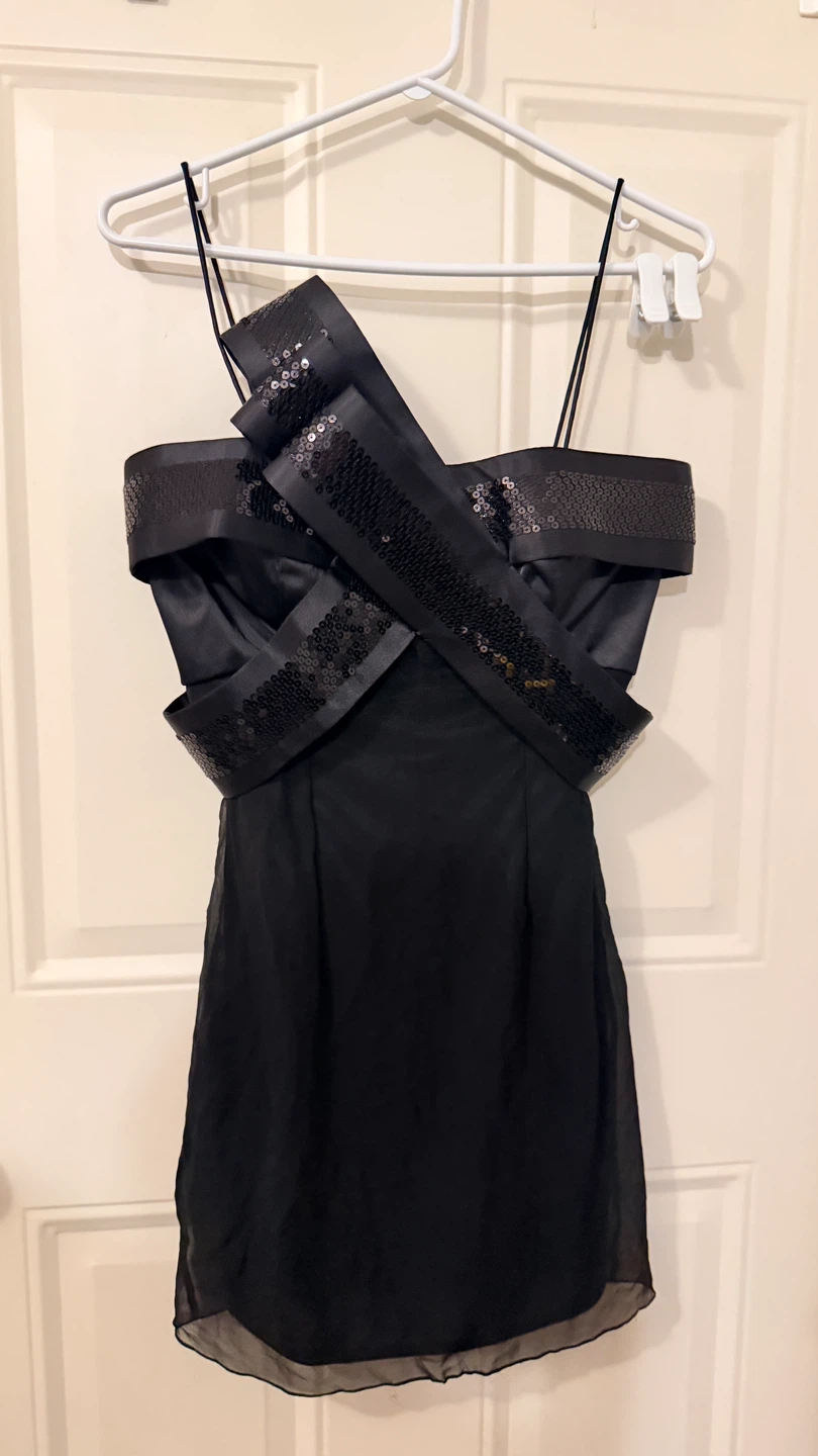 Black sequin party dress  size 4