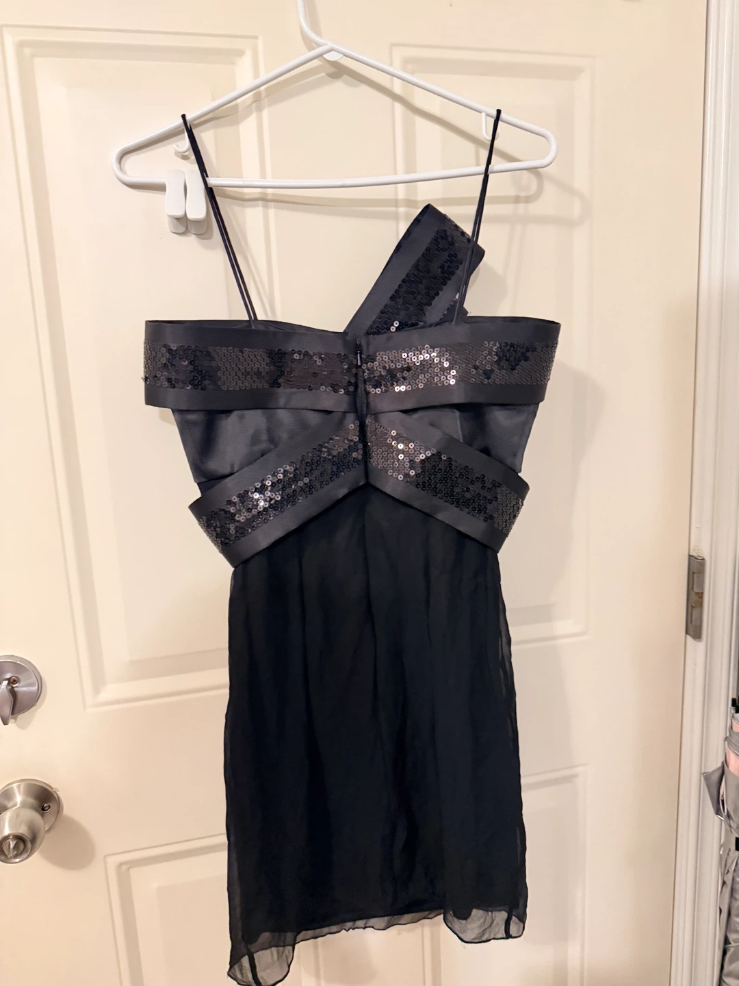 Black sequin party dress  size 4 - photo 3