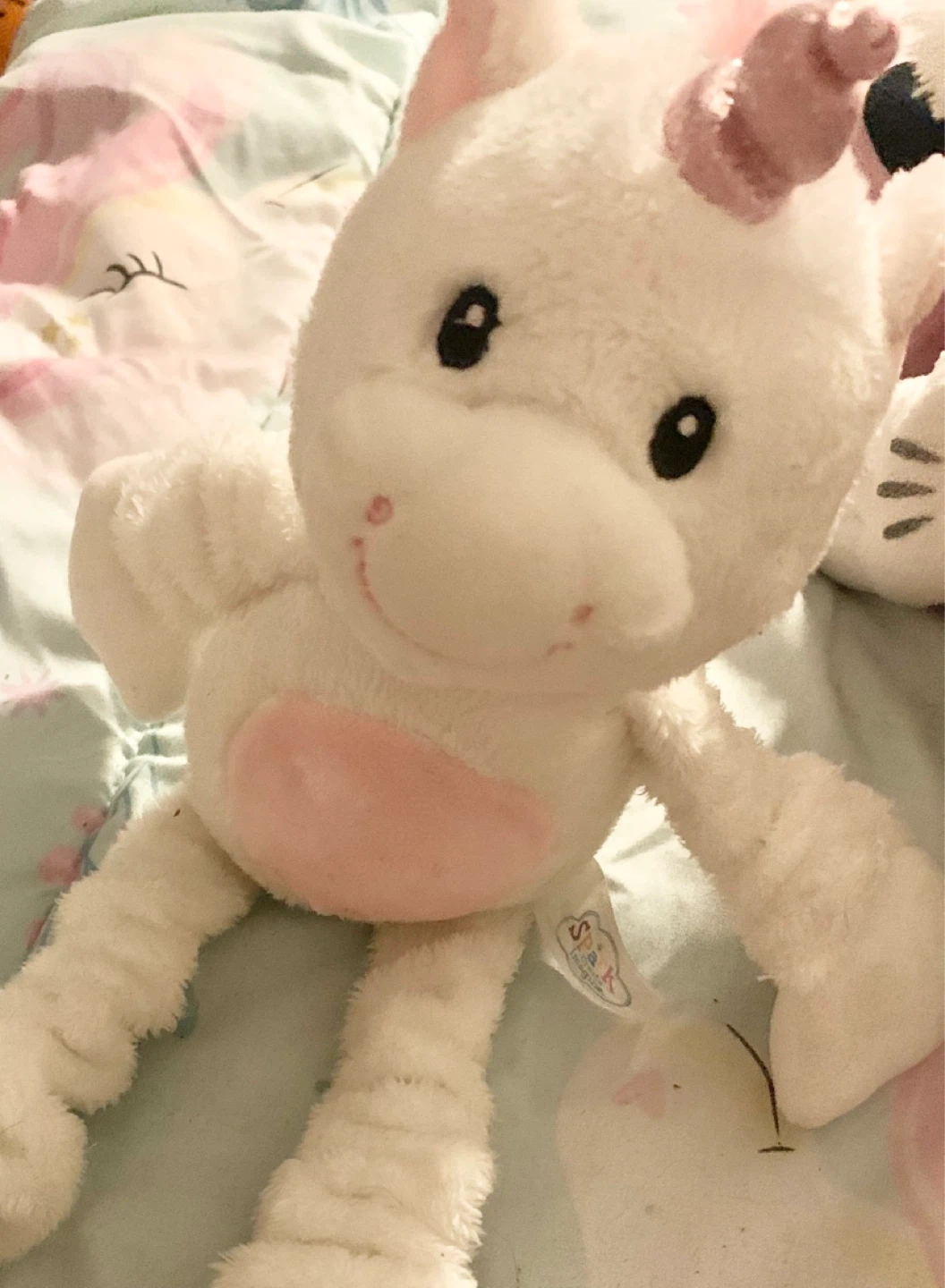 White Plush Unicorn Stuffed Animal