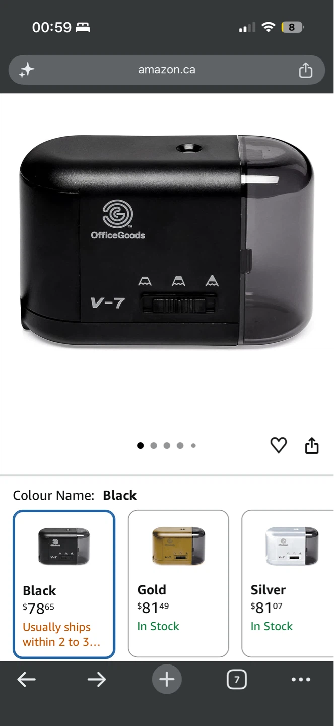 Fosmon Electric Pencil Sharpener with AC Adapter - photo 4