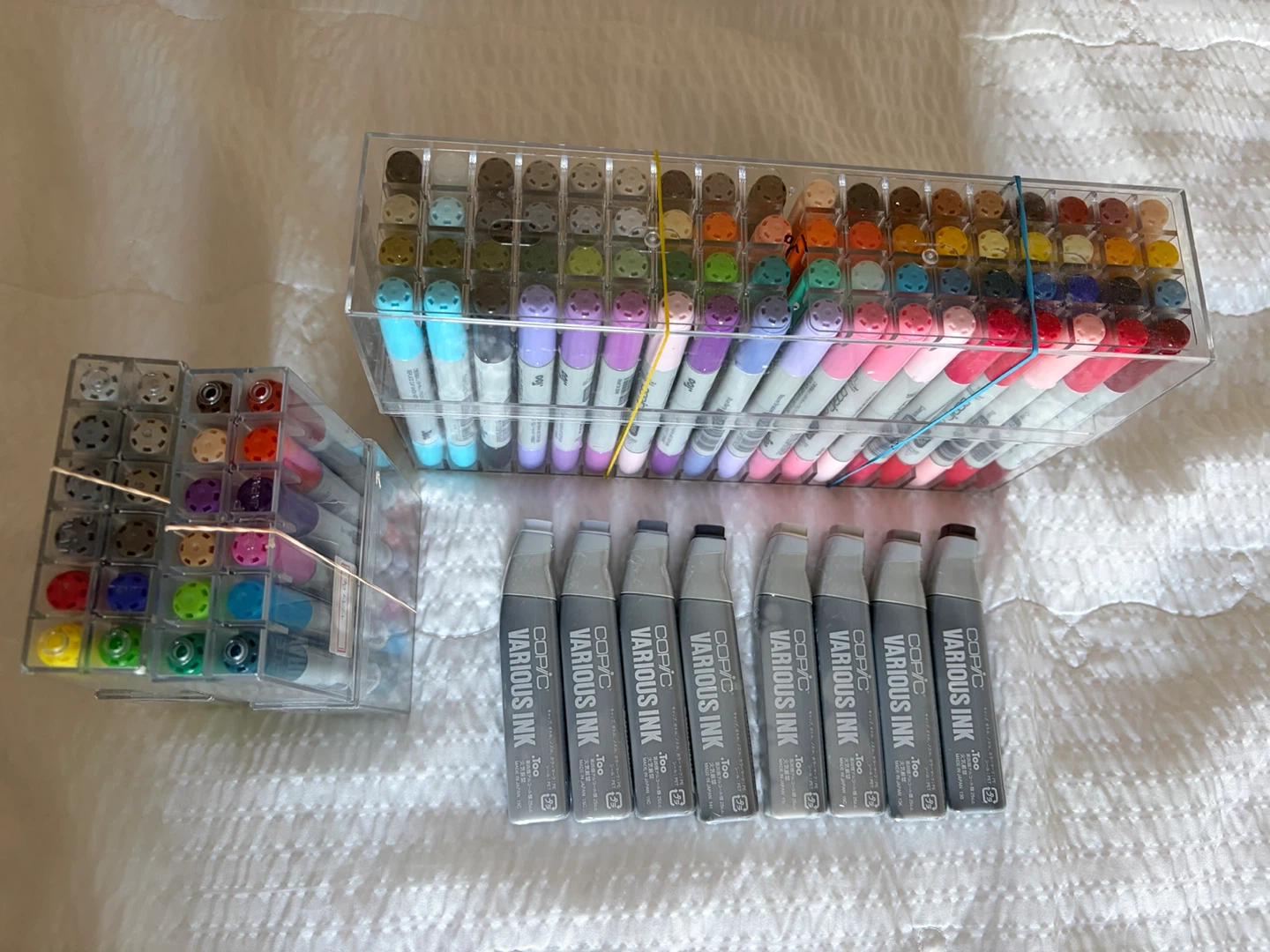 Copic markers 72 color+  NEW various Ink Refills 8 grey colors
