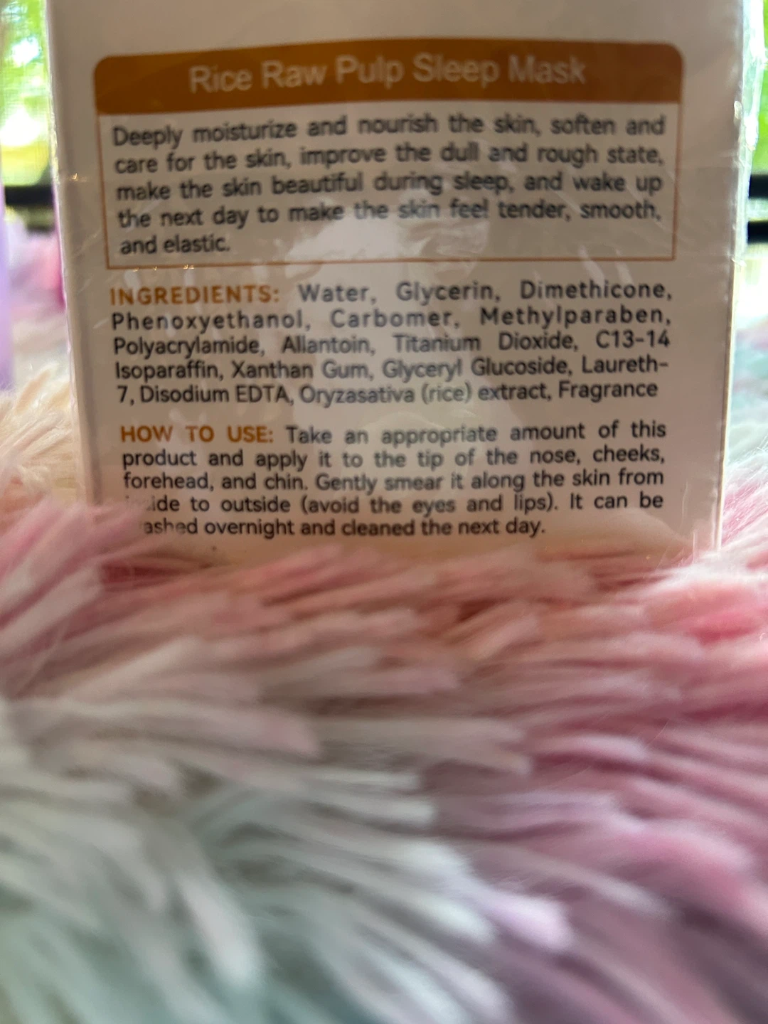 BIOAQUA Rice Raw Pulp Sleep Mask 100g - photo 4