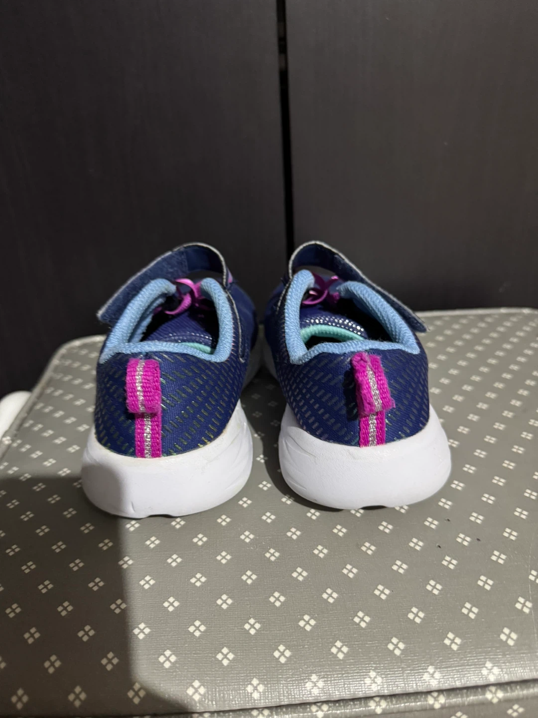 Skechers size 13 Girls Blue & Pink Sneakers - photo 4