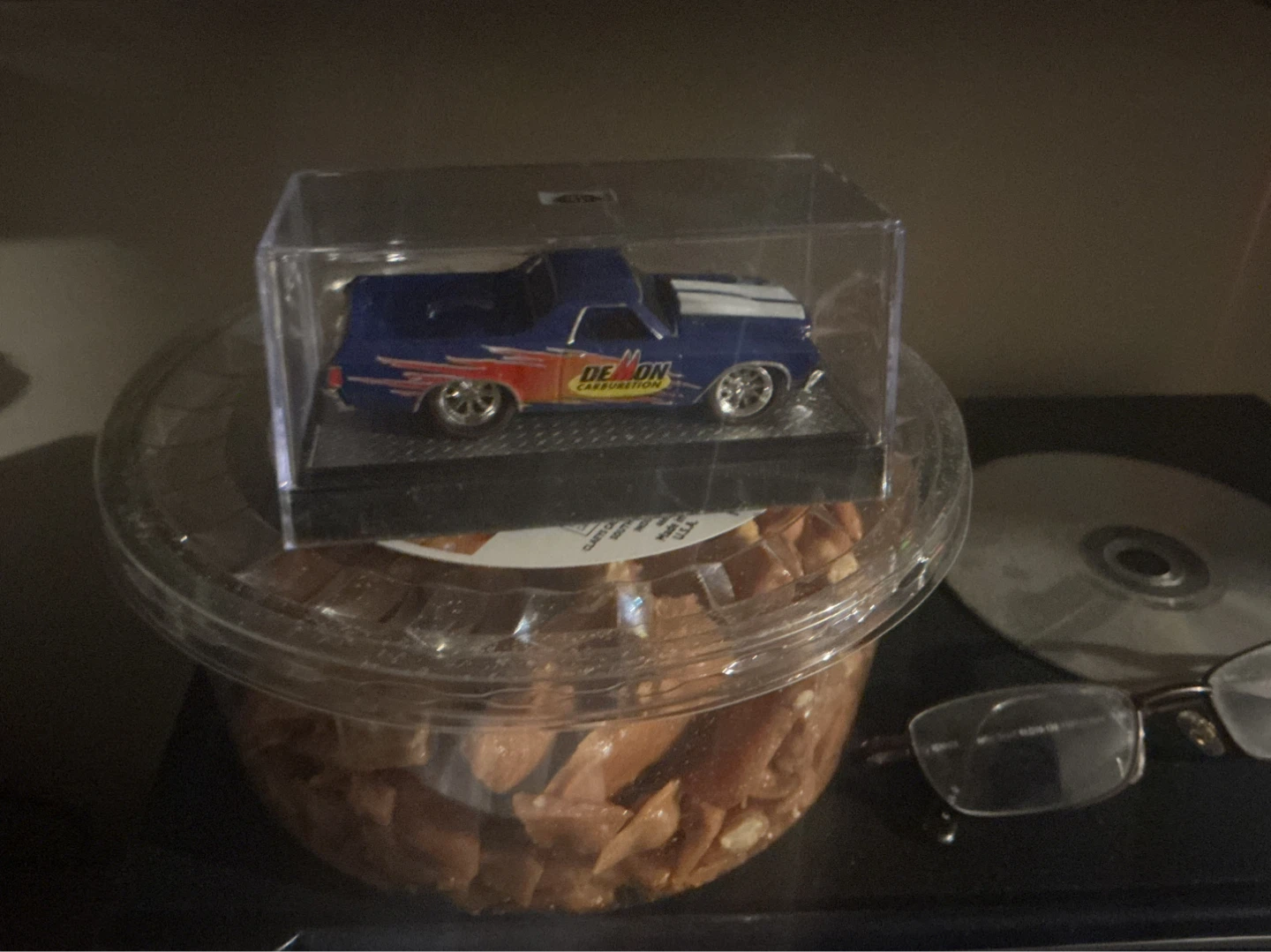 Demon Carburetion Blue Diecast Car ⚽