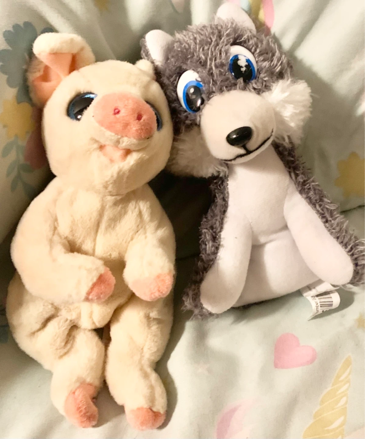 Plush Pig and Wolf Stuffed Animals