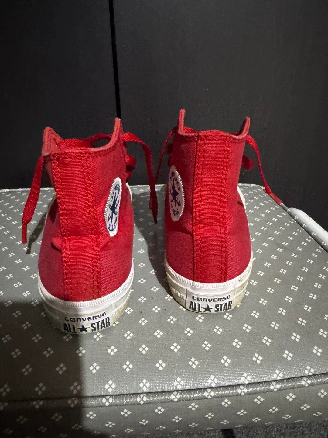 Red Converse All Star High Top Sneakers size US 2 - photo 4