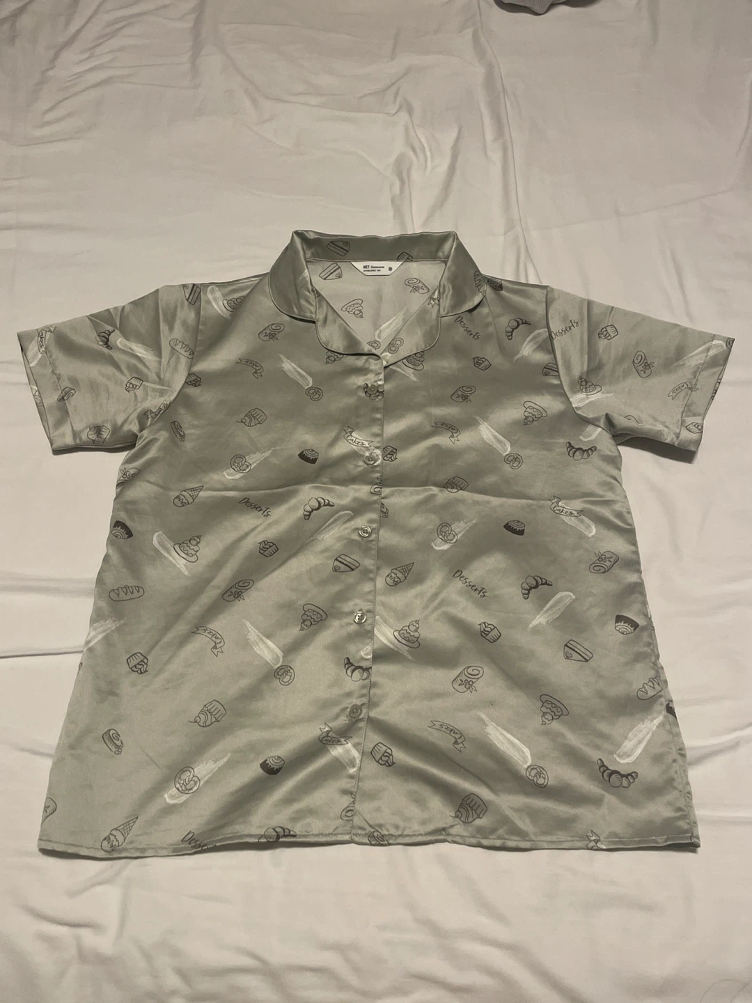 Women's Dessert Print Pajama Top
