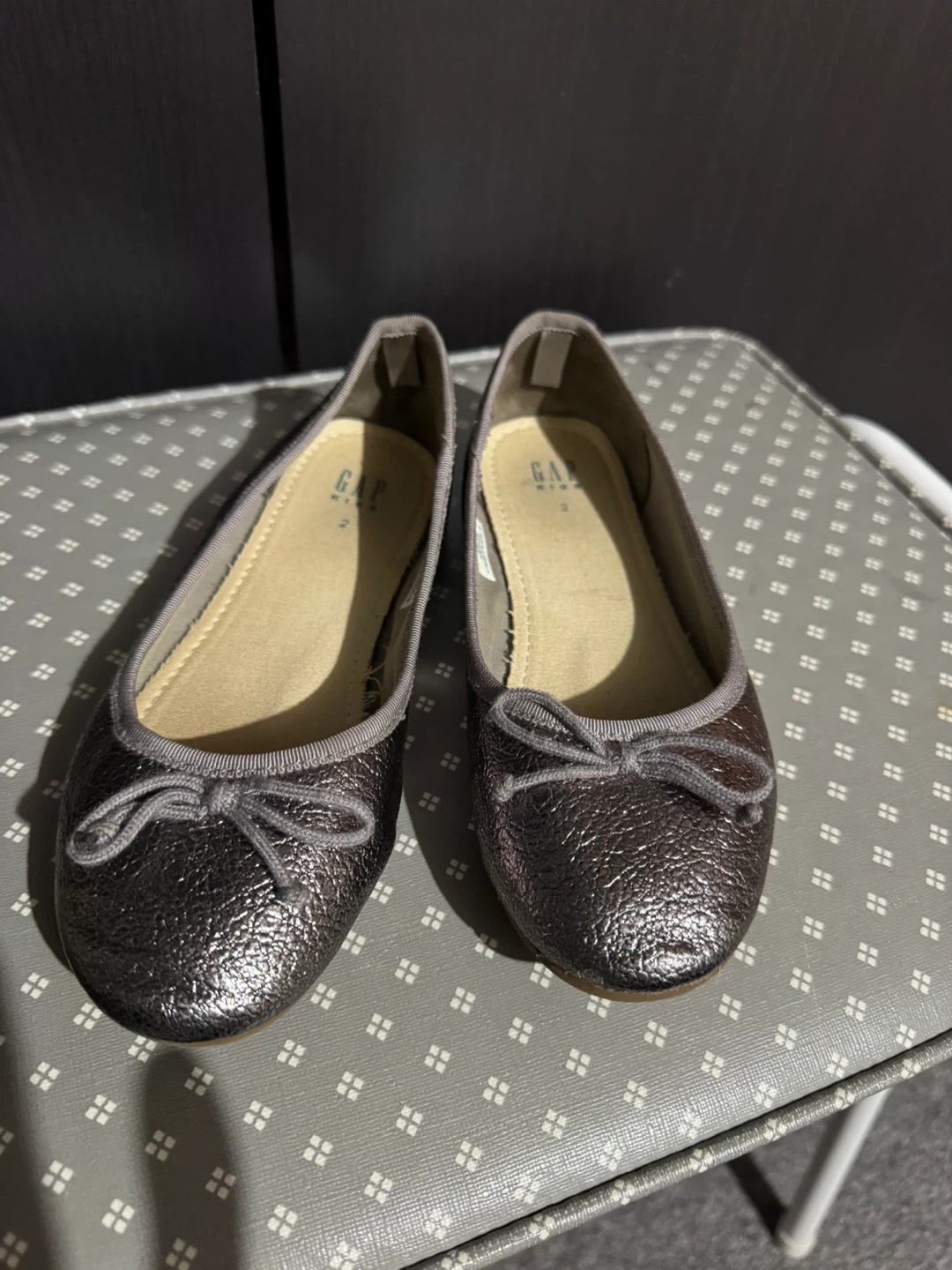 GAP Kids Metallic Ballet Flats - Size 2 - photo 2