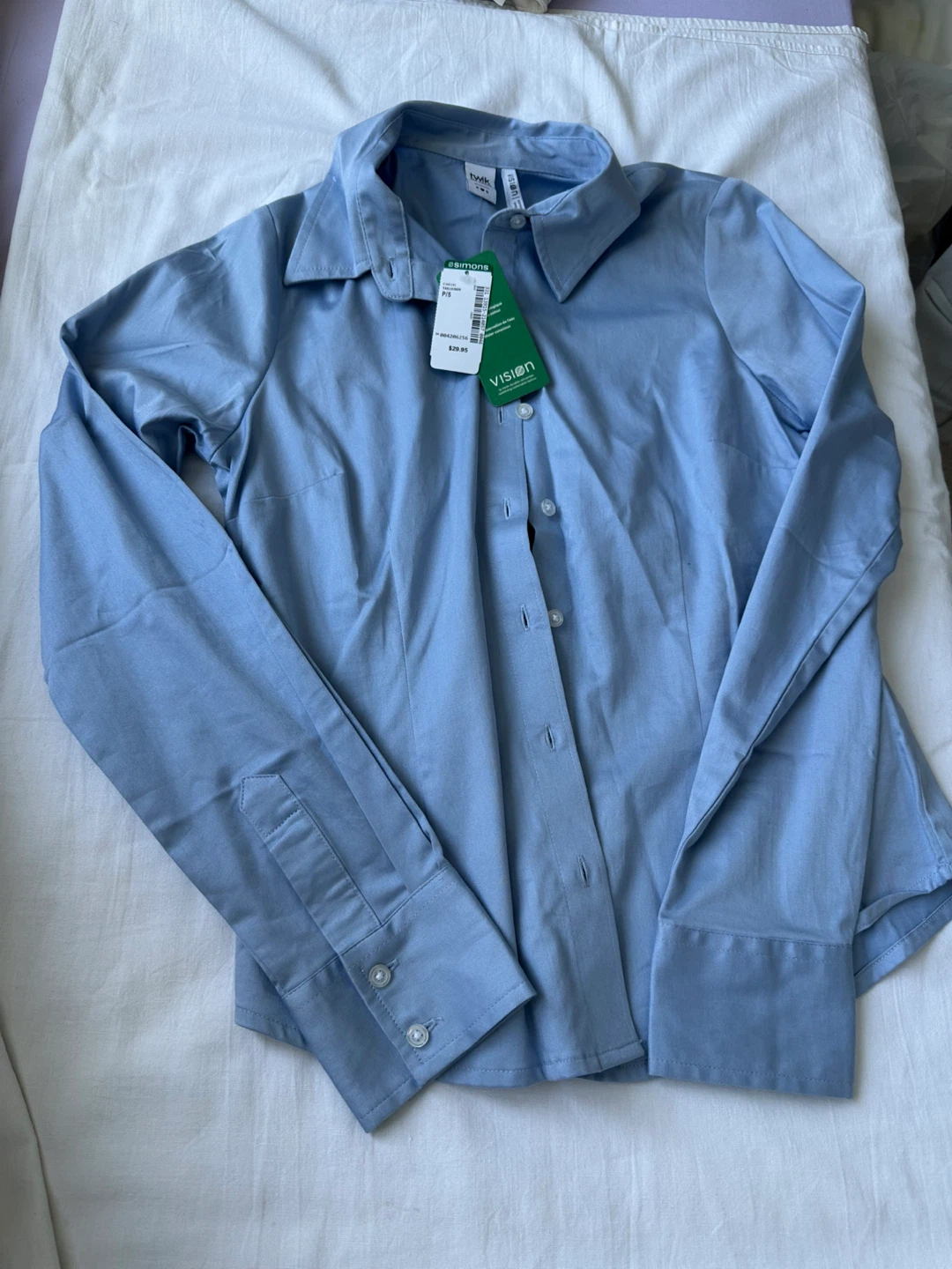 Twik (Simon’s) women's blue button-up shirt