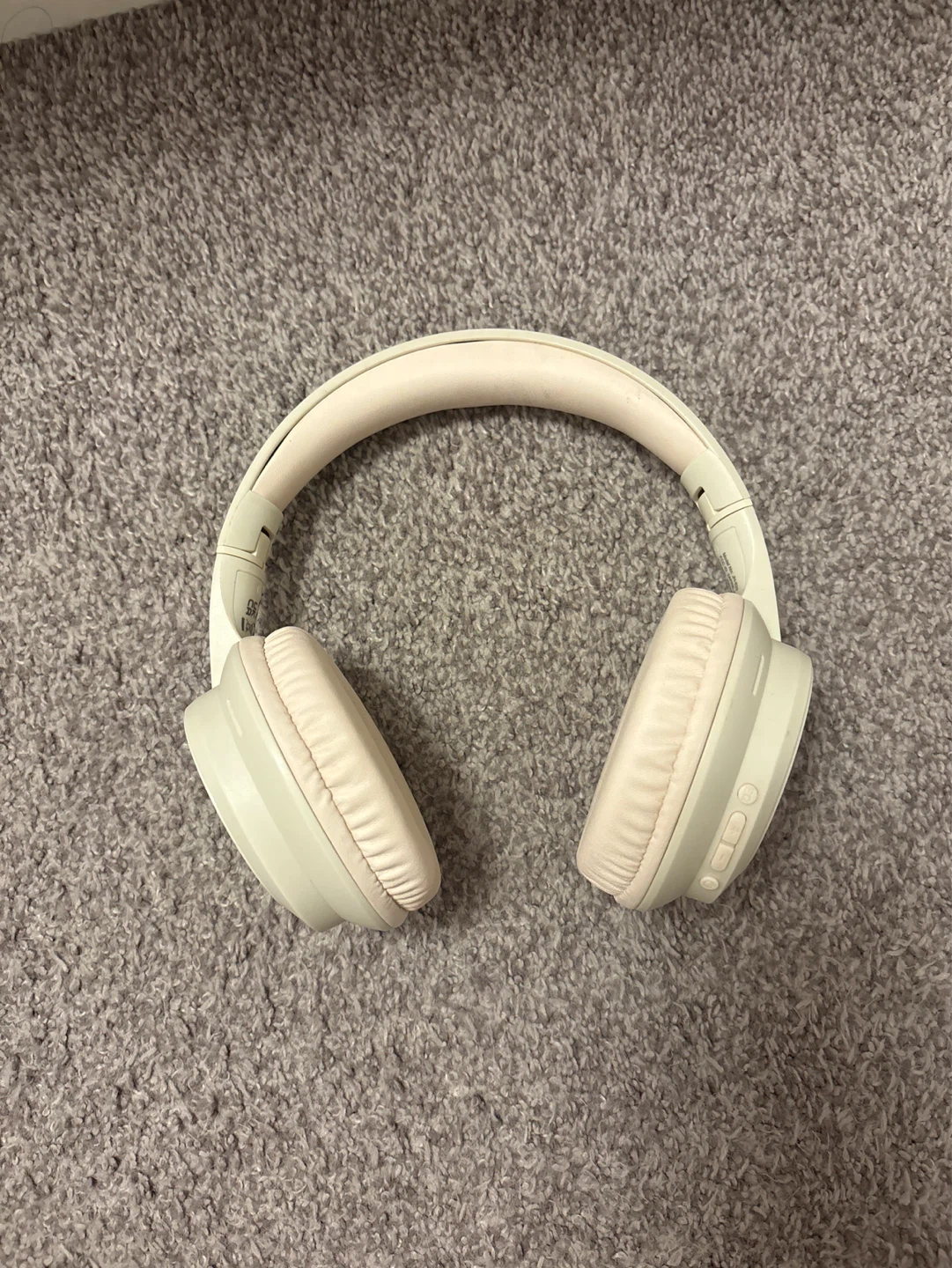 Beige Over-Ear Headphones
