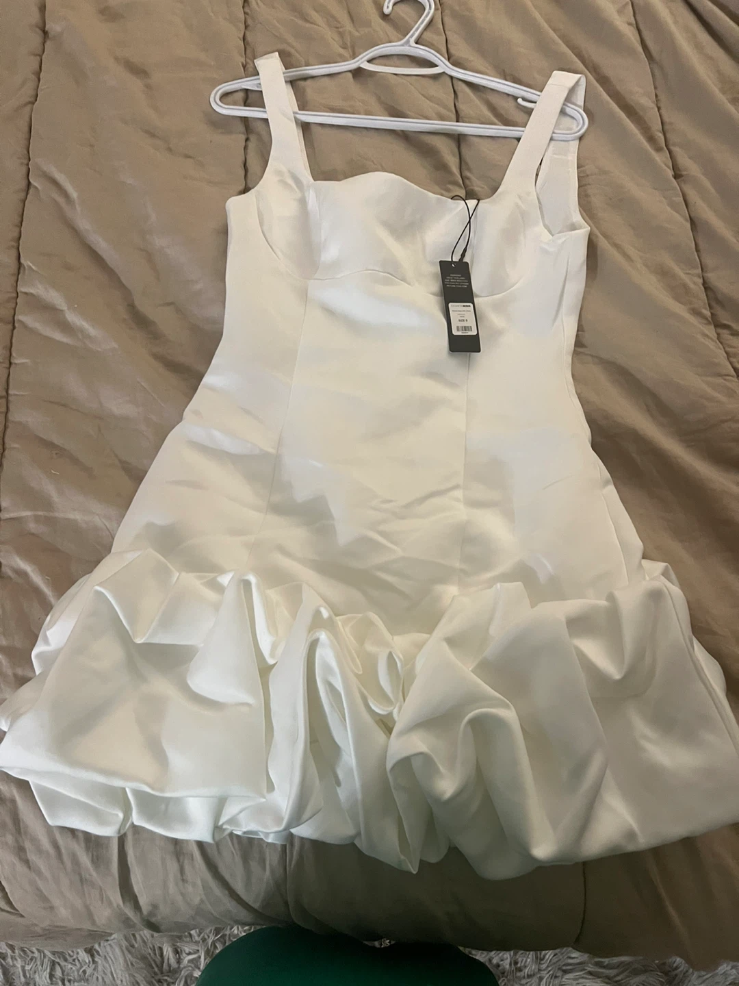 Fashion Nova White Ruched Mini Dress - photo 4