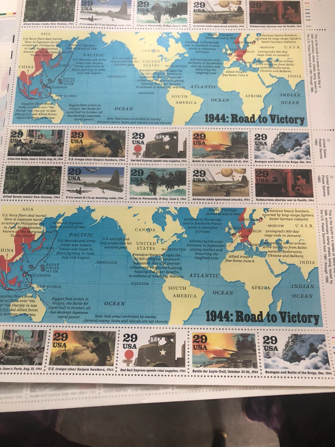 U.S. Postage Stamps: World War II History - 1941-1945 - photo 5