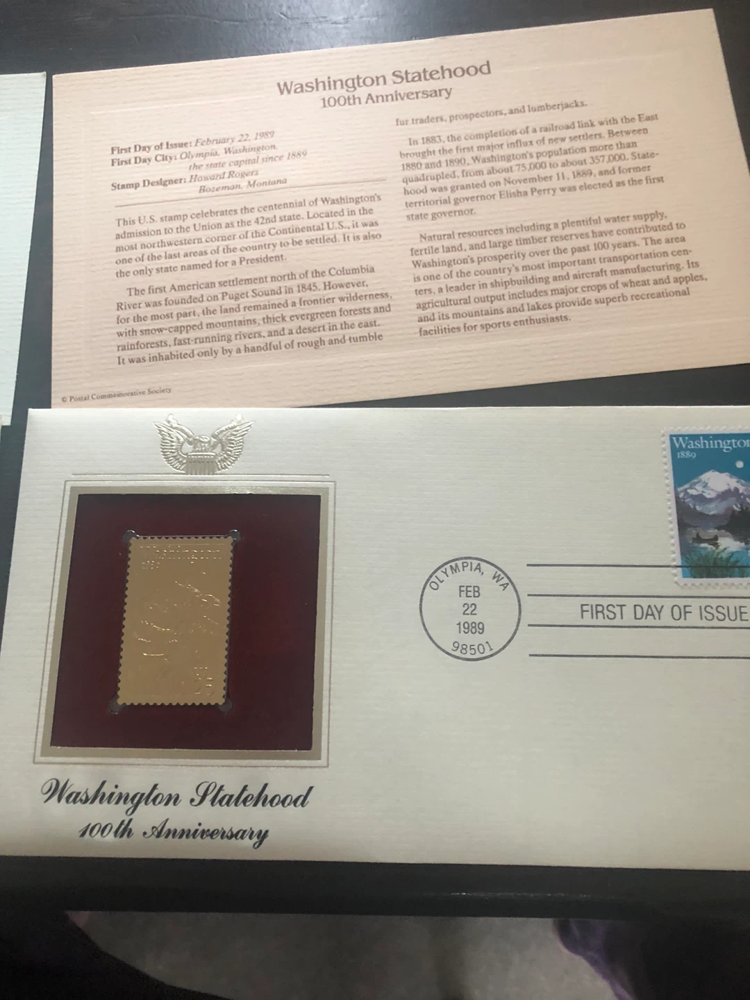 Washington Statehood 100th Anniversary Stamp