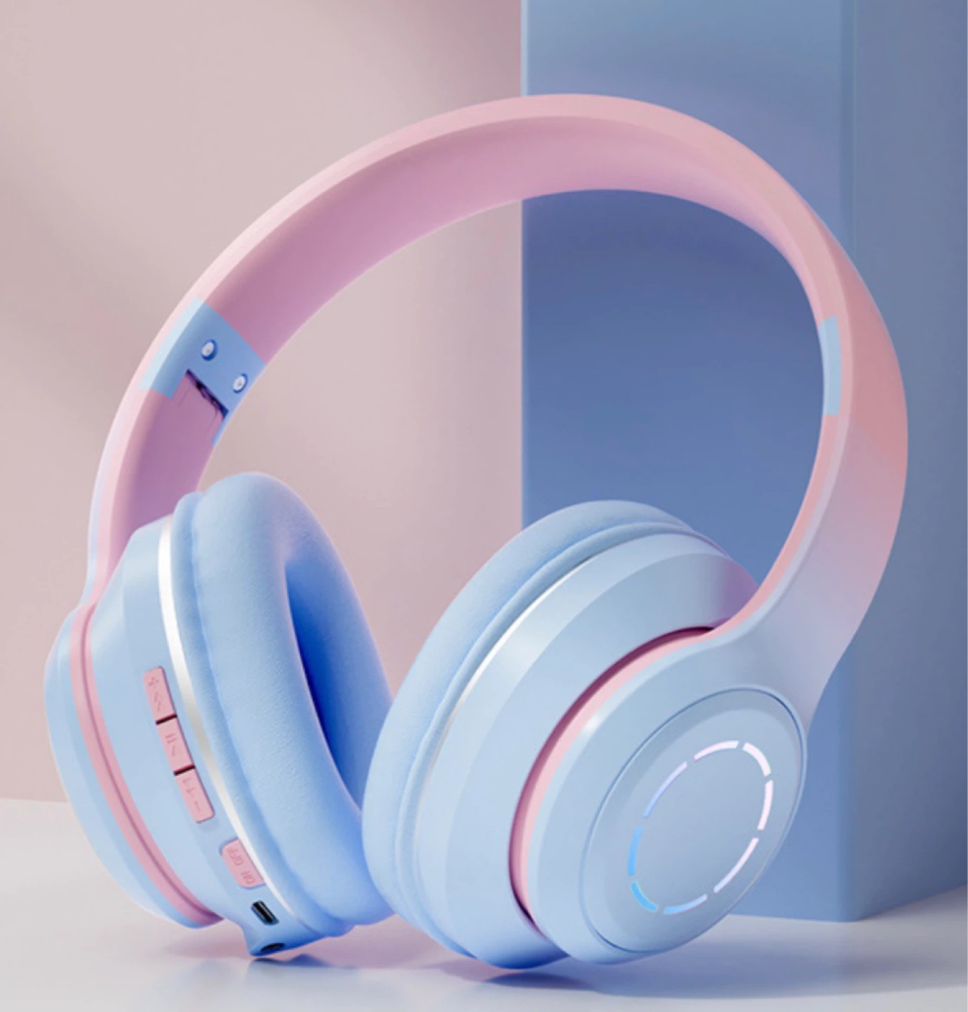 Gradient Bluetooth Earphones Head Mounted Phone Earphones - photo 5