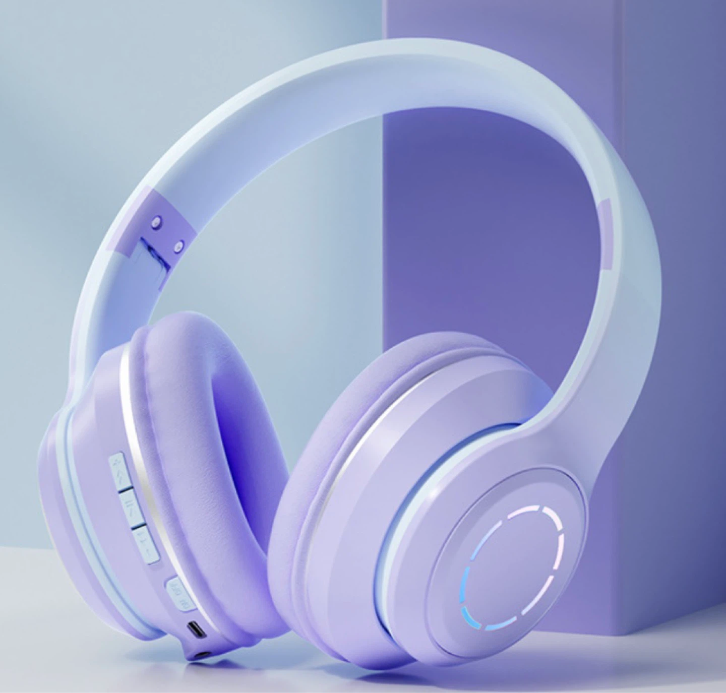 Gradient Bluetooth Earphones Head Mounted Phone Earphones - photo 2