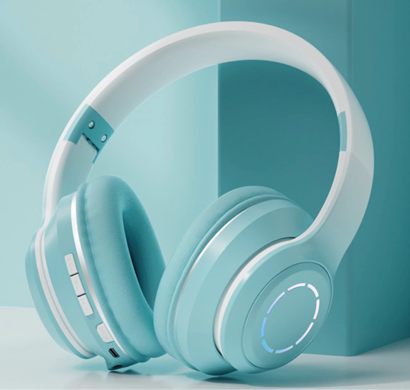 Gradient Bluetooth Earphones Head Mounted Phone Earphones - photo 3