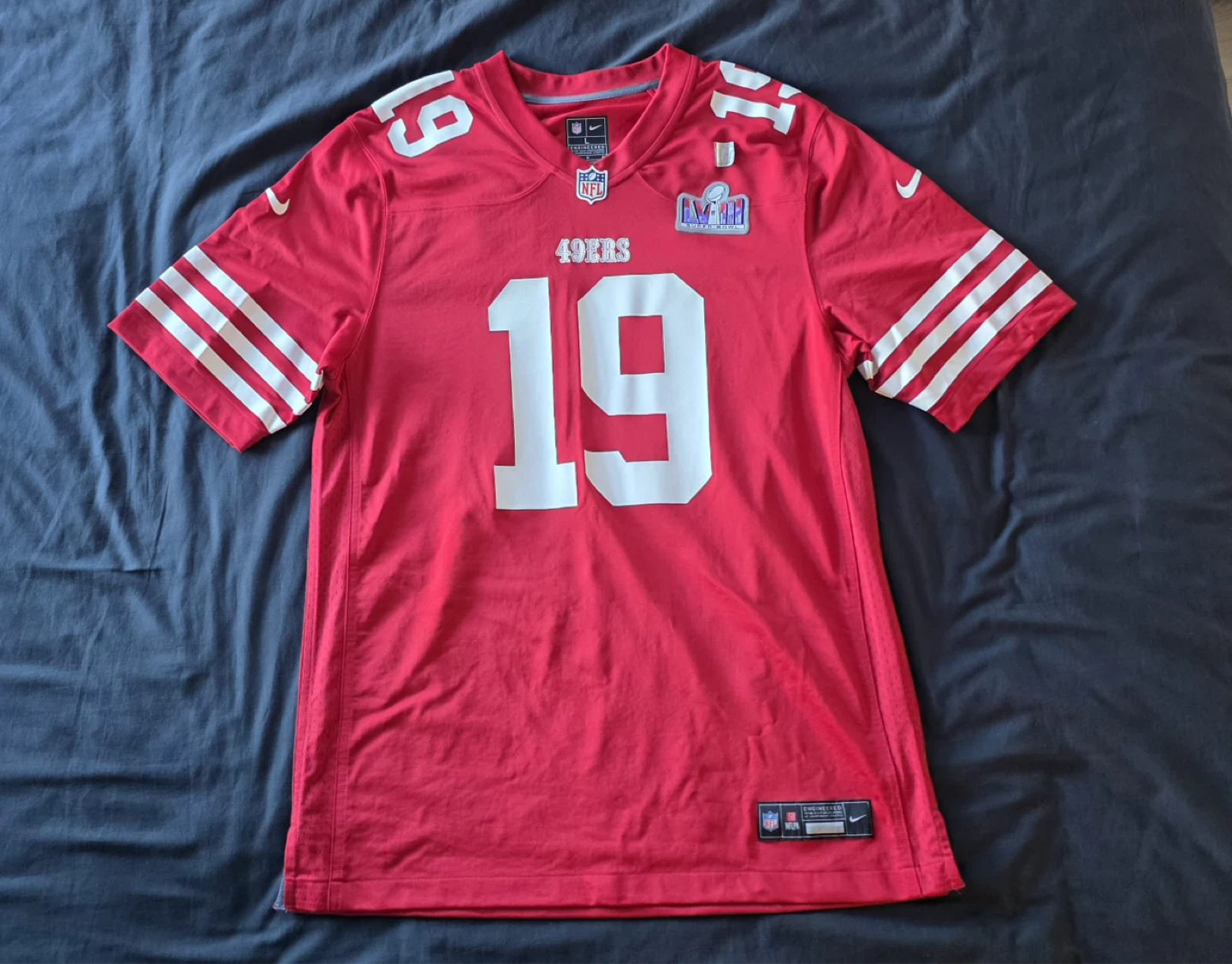 Deebo Samual 49ers Nike Jersey Superbowl 58 patch Large