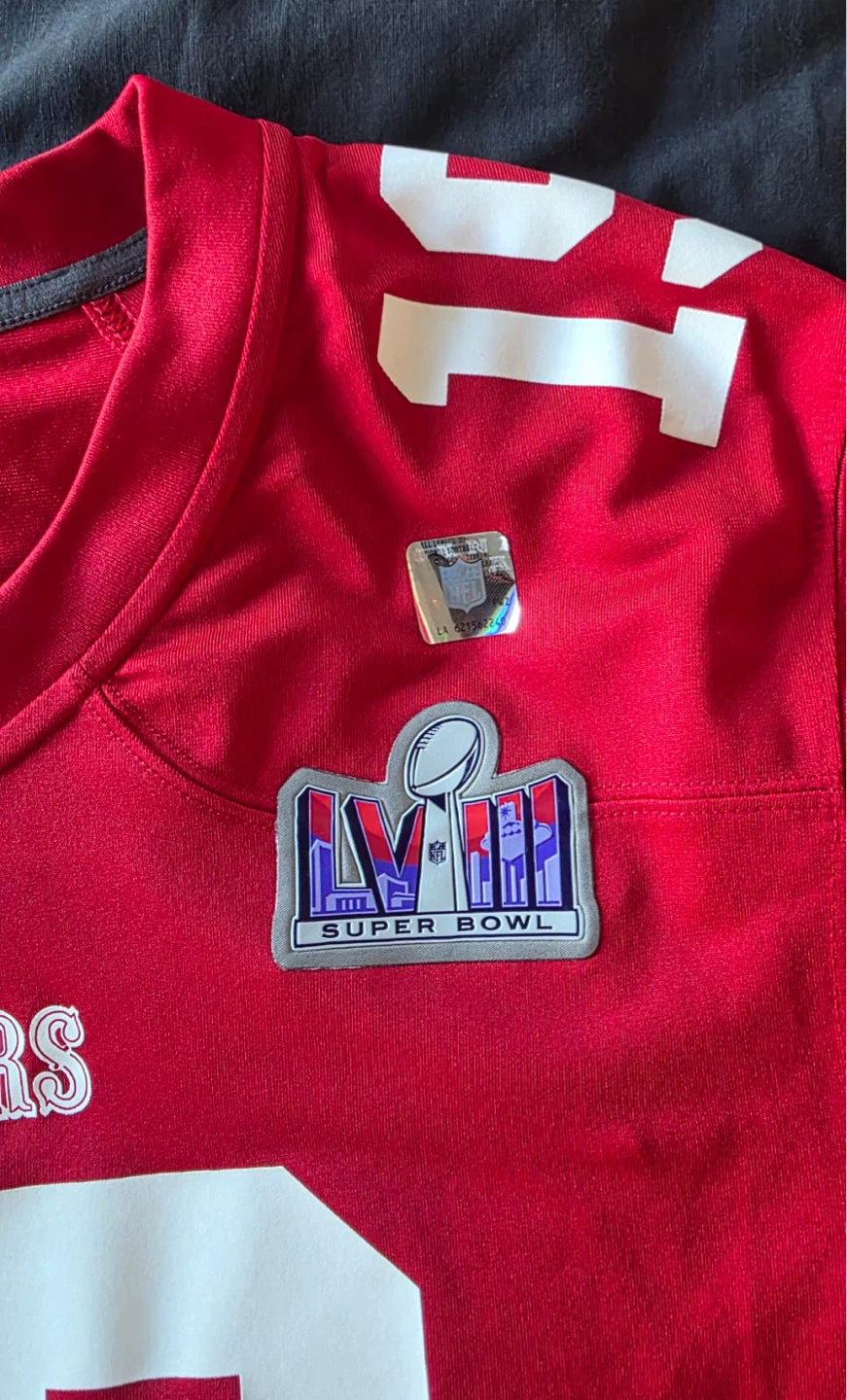 Deebo Samual 49ers Nike Jersey Superbowl 58 patch Large - photo 3