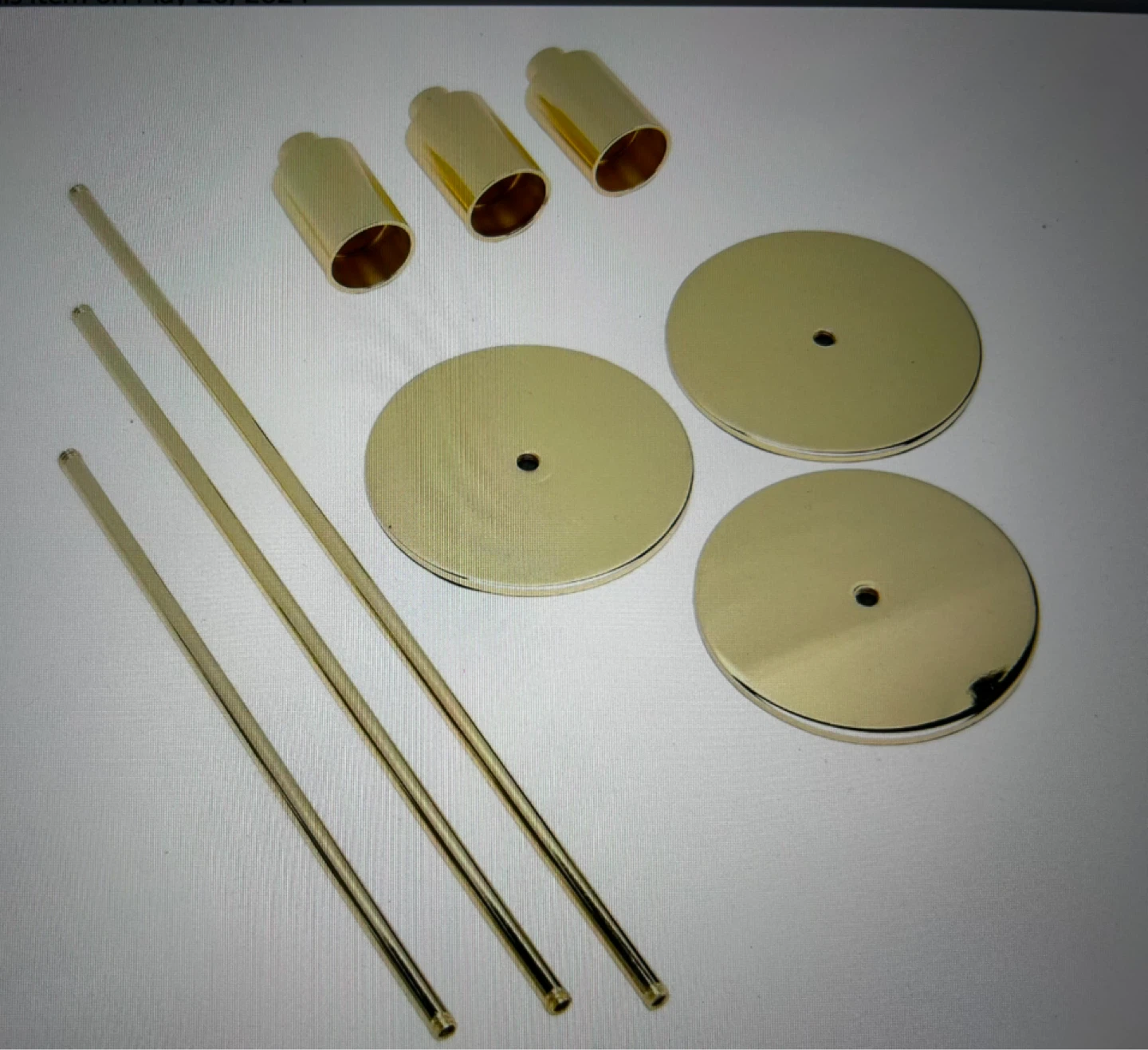 Gold Candlestick Holders Set of 3 - photo 5
