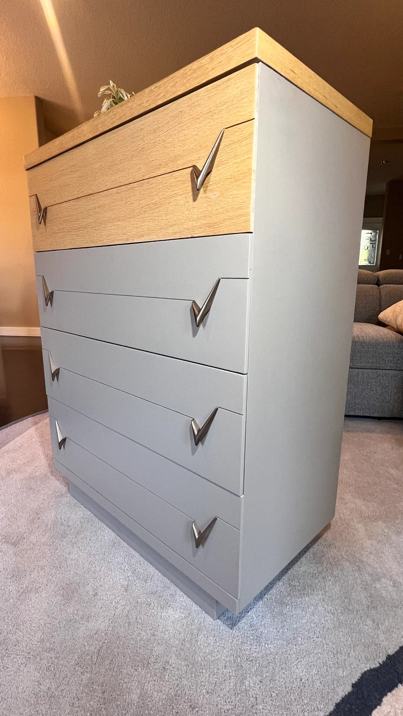 Refinished Harmony House Dresser | Natural Wood & Shiitake - photo 5