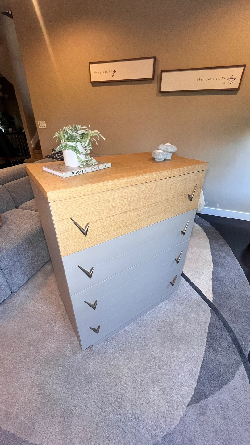 Refinished Harmony House Dresser | Natural Wood & Shiitake
