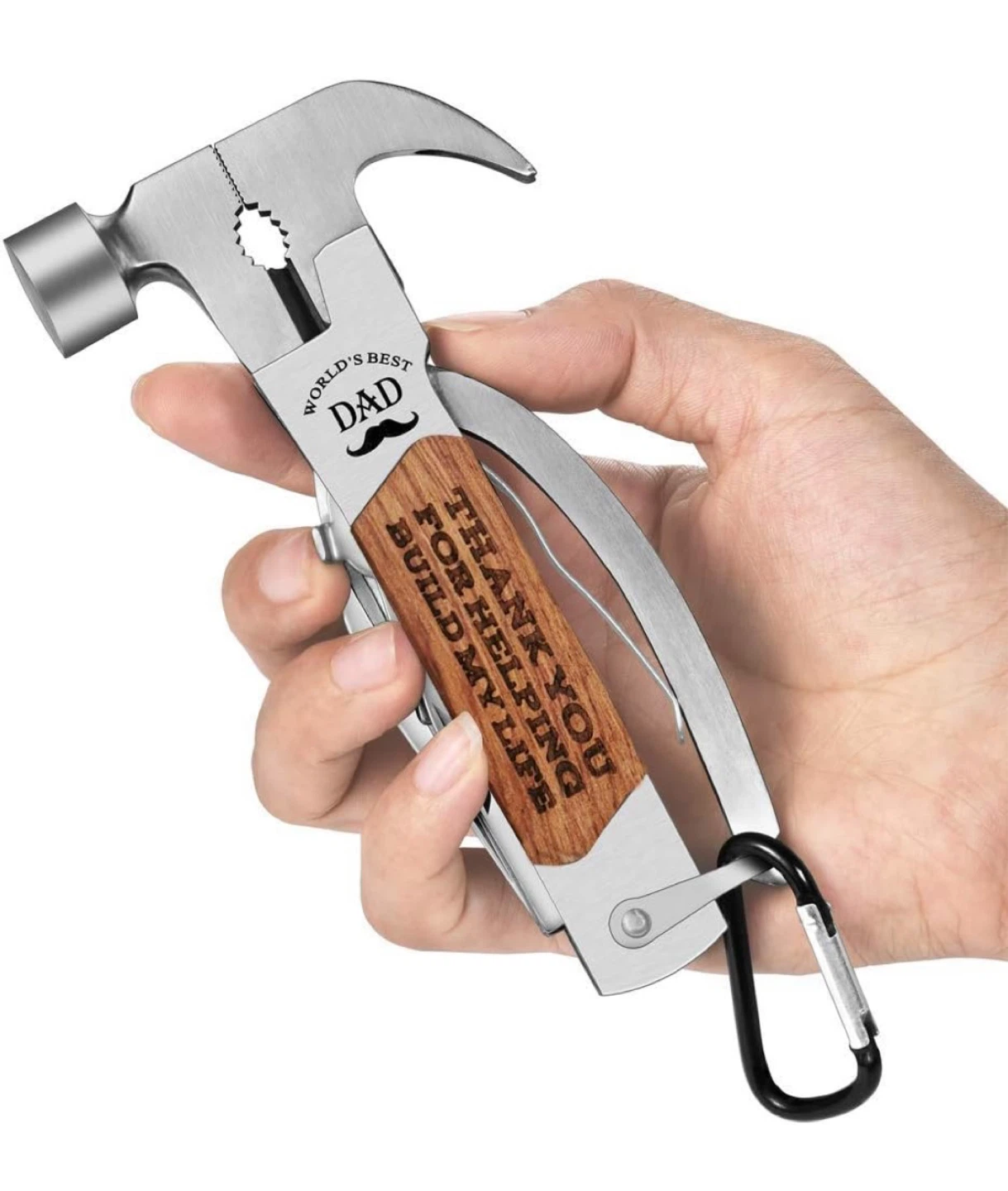 Multitool-13 in 1 Camping Tools with Mini Hammer-EDC Gear Multi