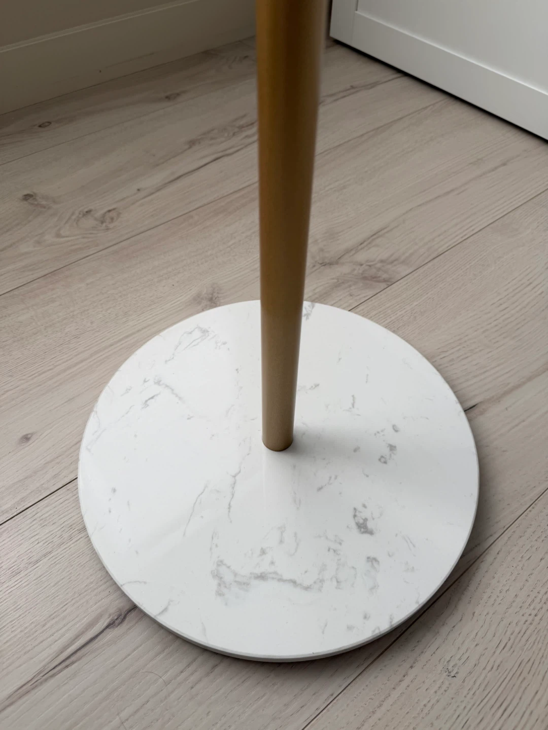 Gold Coat Rack with Marble Base - photo 3