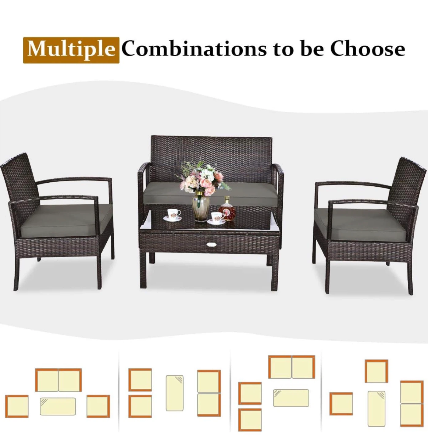 COSTWAY OUTDOOR PATIO FURNITURE - photo 5