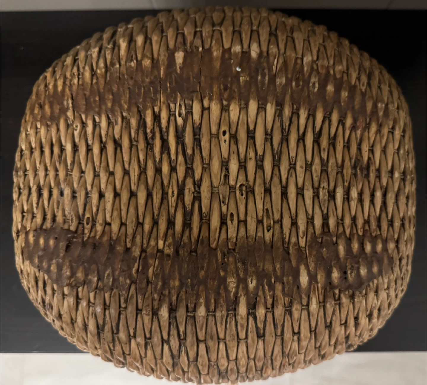Antique Woven Chinese Grain Basket - photo 5