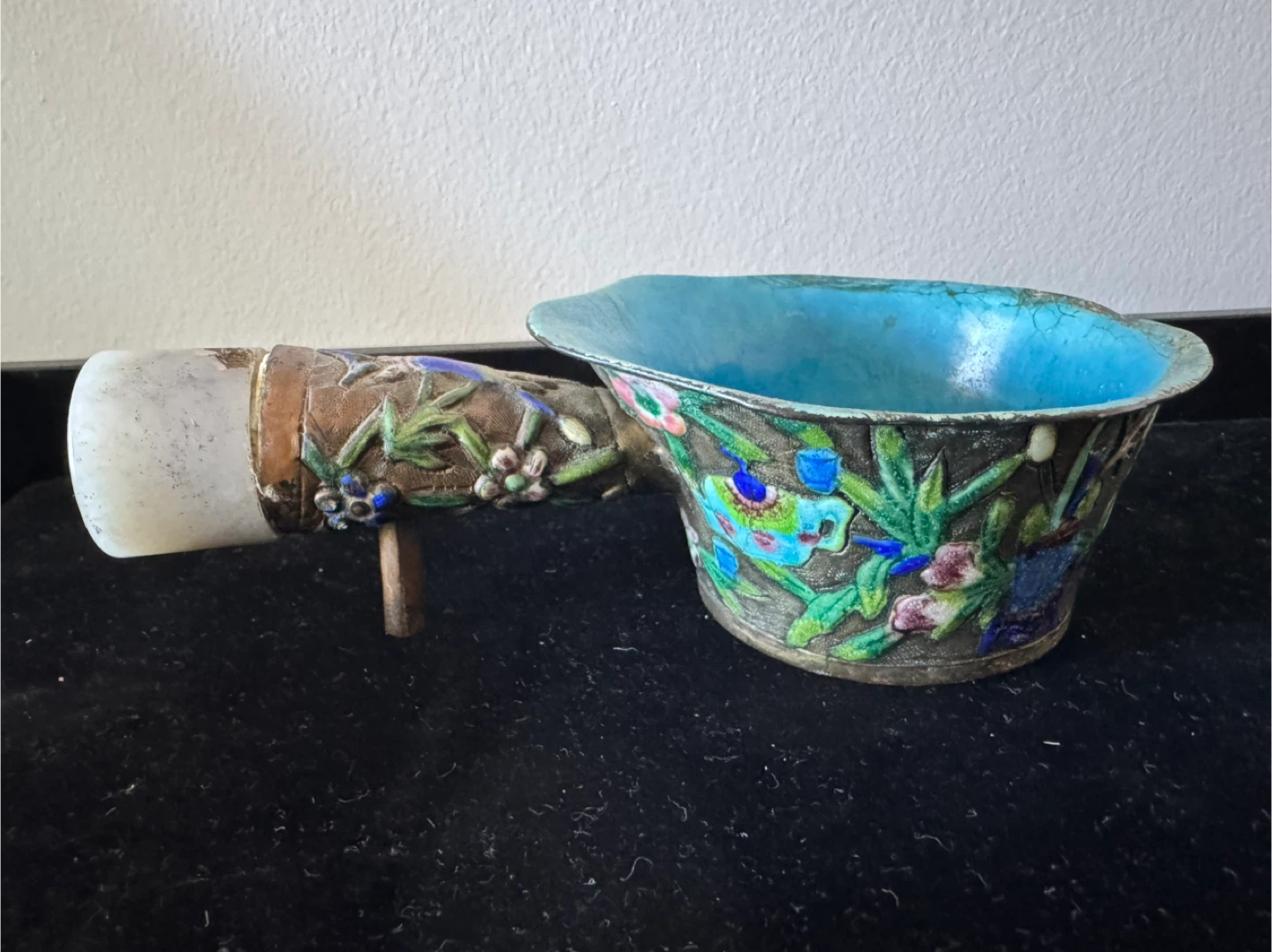Antique Chinese Silk Iron - photo 5