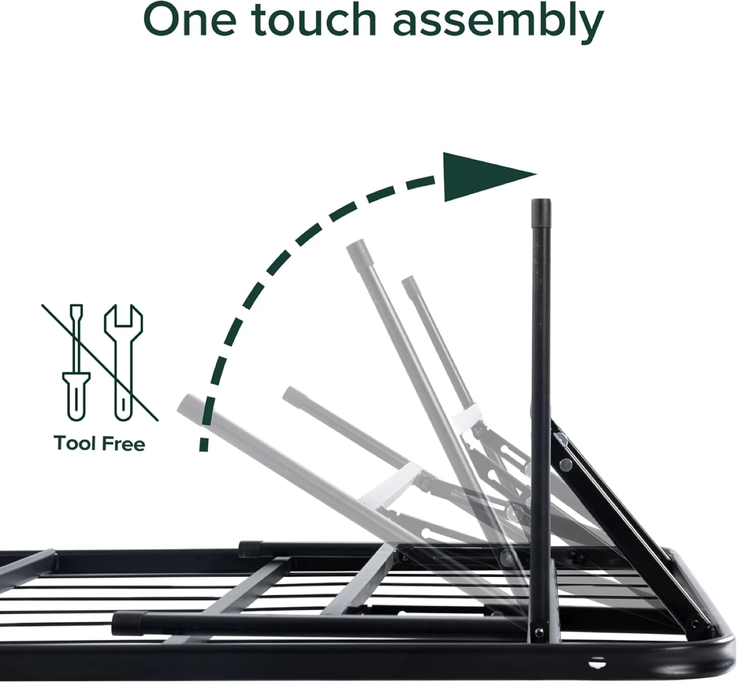 Metal Bed Frame with storage space- Twin - photo 3