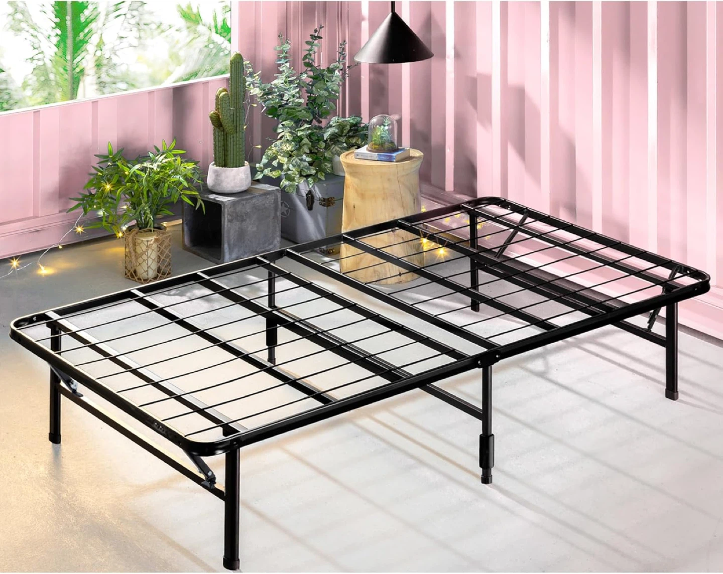 Metal Bed Frame with storage space- Twin