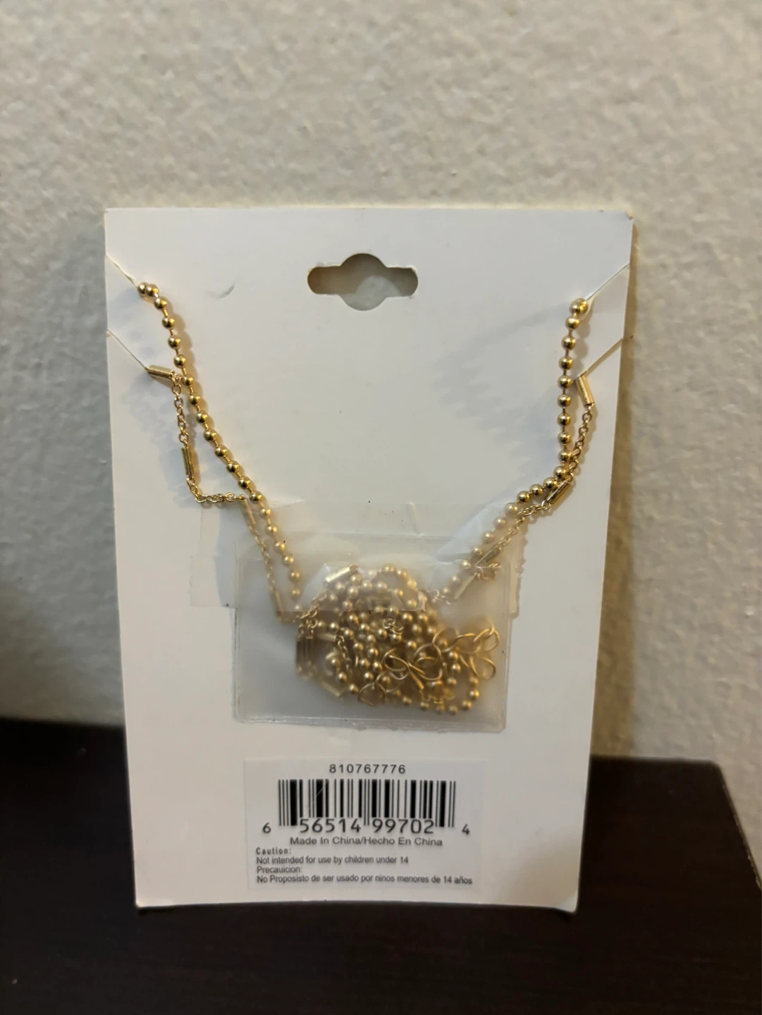 NEW-Juliet 18" Layered Necklace with "M" Pendant - photo 2