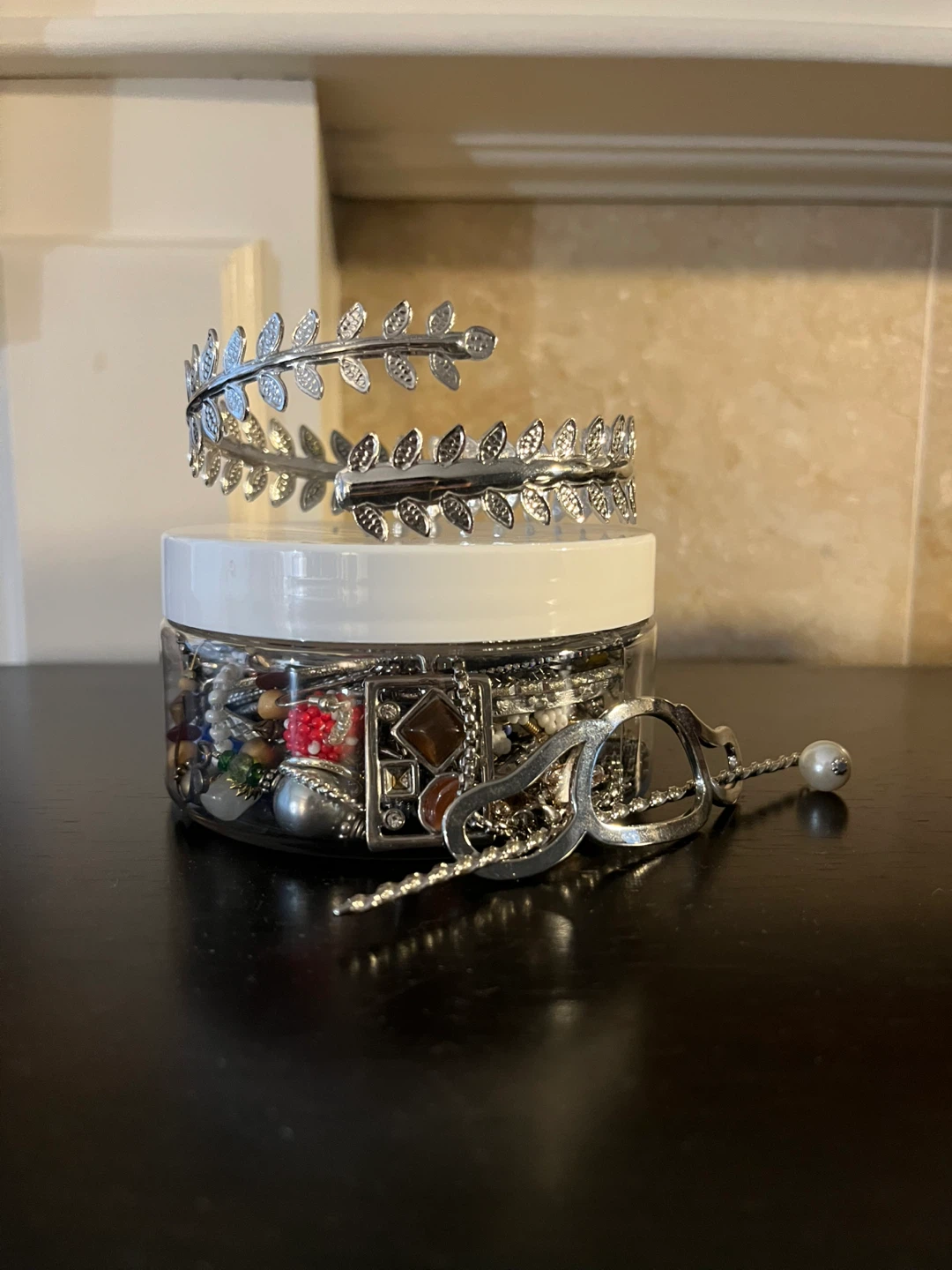 30+ Piece Mystery Jewelry Jar