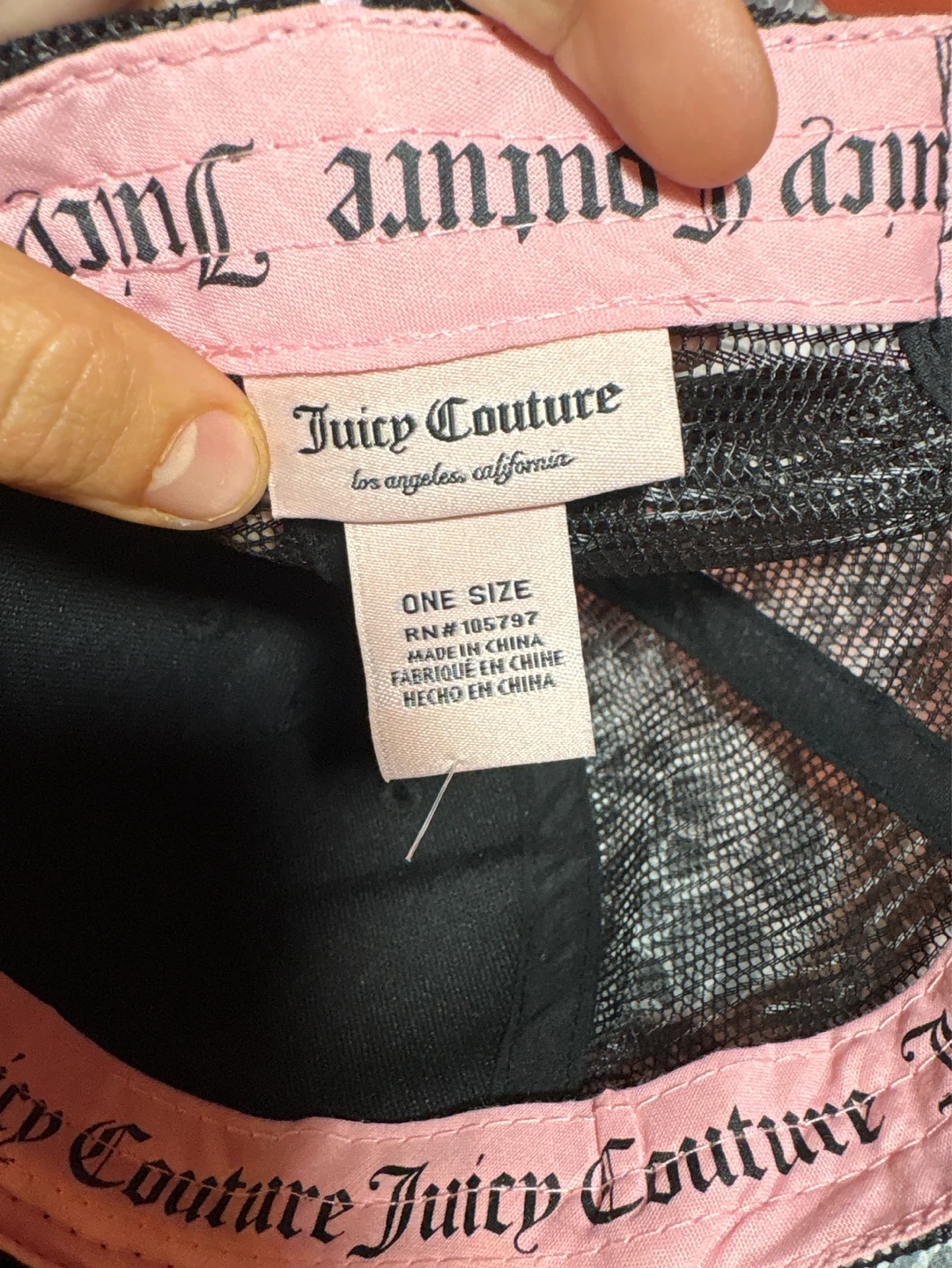 Juicy Couture Black Velour Trucker Hat - photo 4