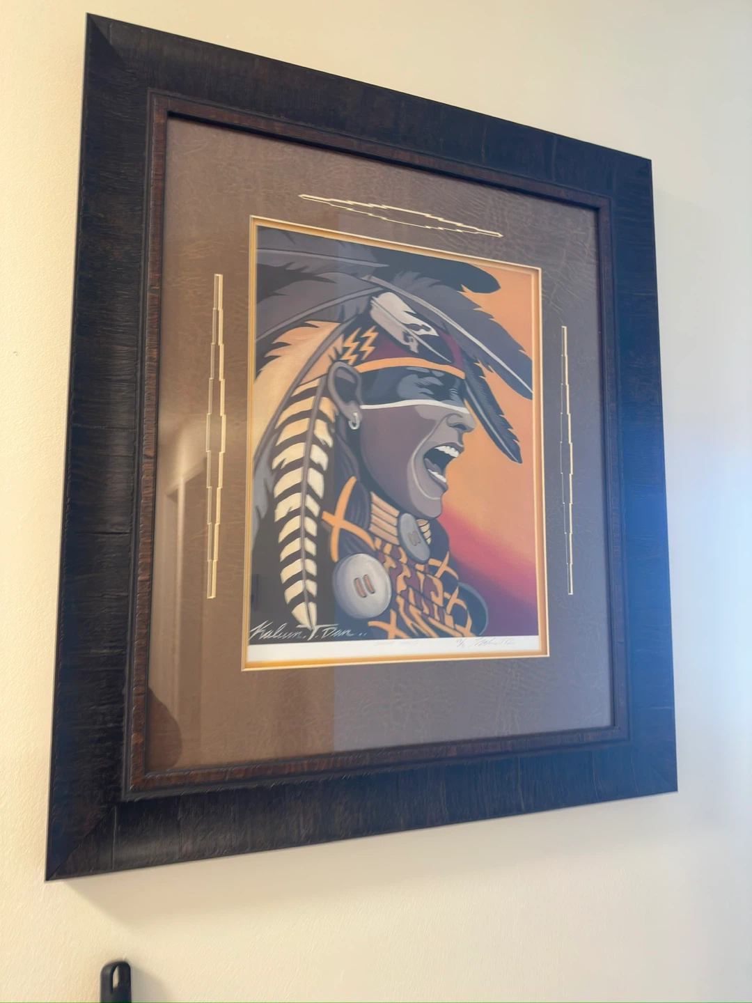 Framed Native American Art Print - photo 2