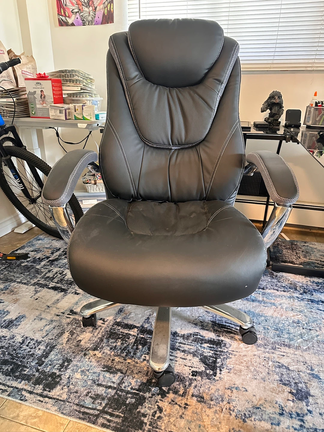 Glass desk and office Chair - photo 4