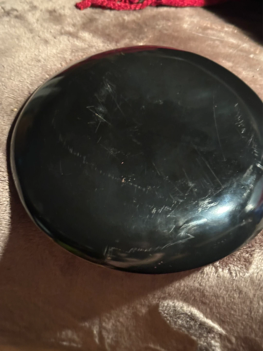 Vintage Red and Black Cinnabar Lacquerware Plate - photo 4