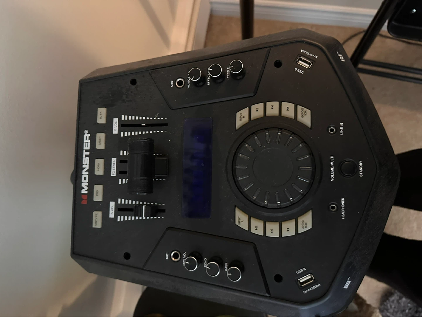 Monster Remix Portable PA System with Microphone - photo 3
