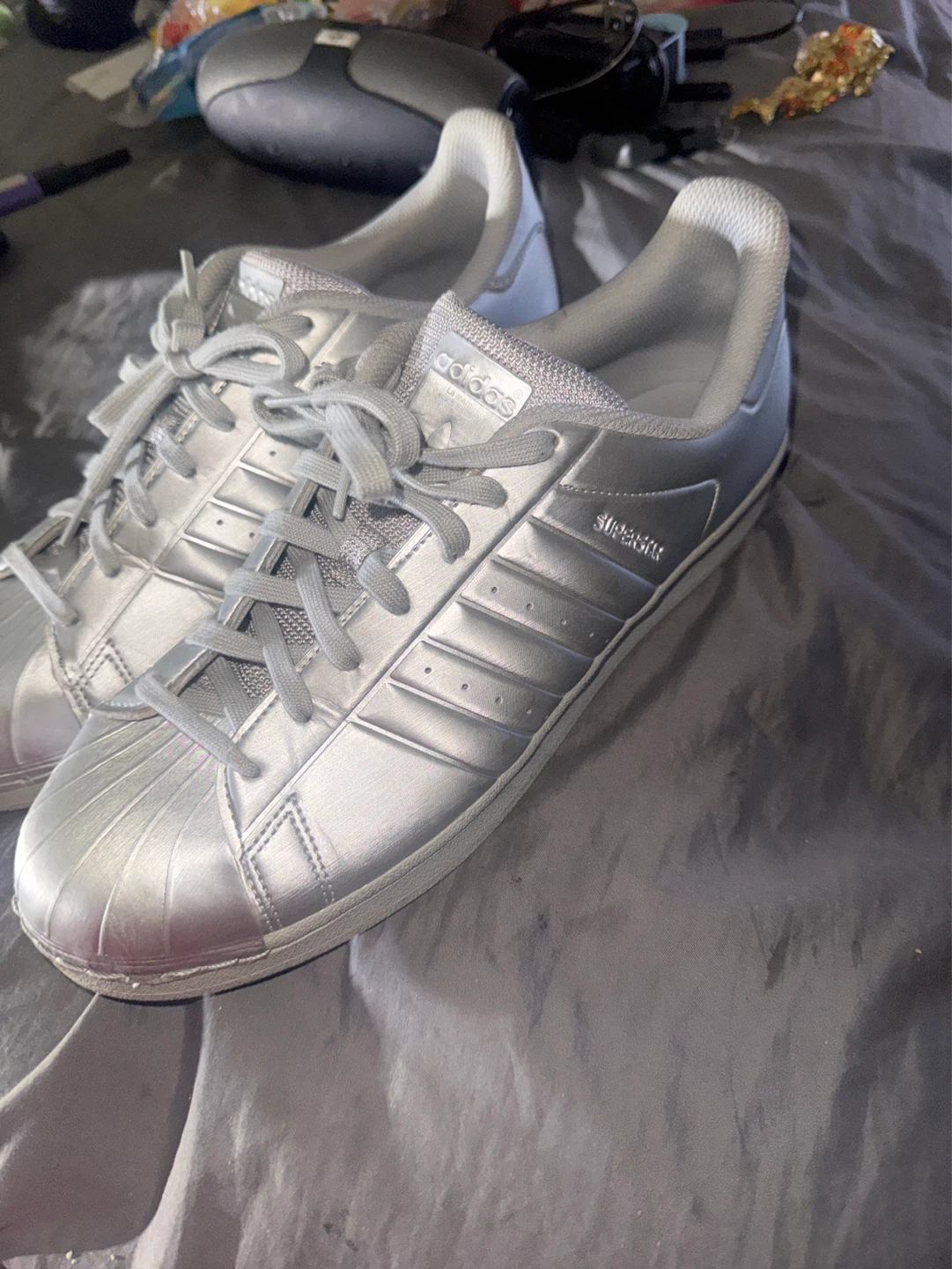 Adidas Superstar Silver Shoes - photo 2